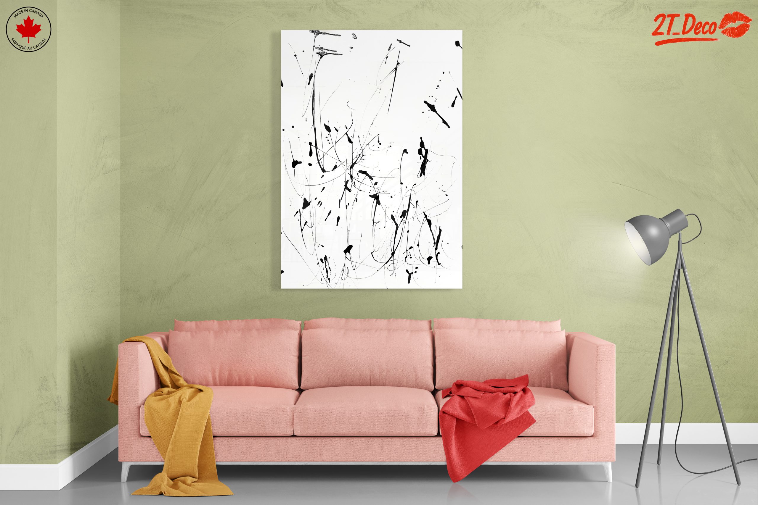 Black and White Abstract Expression Art - Image 7