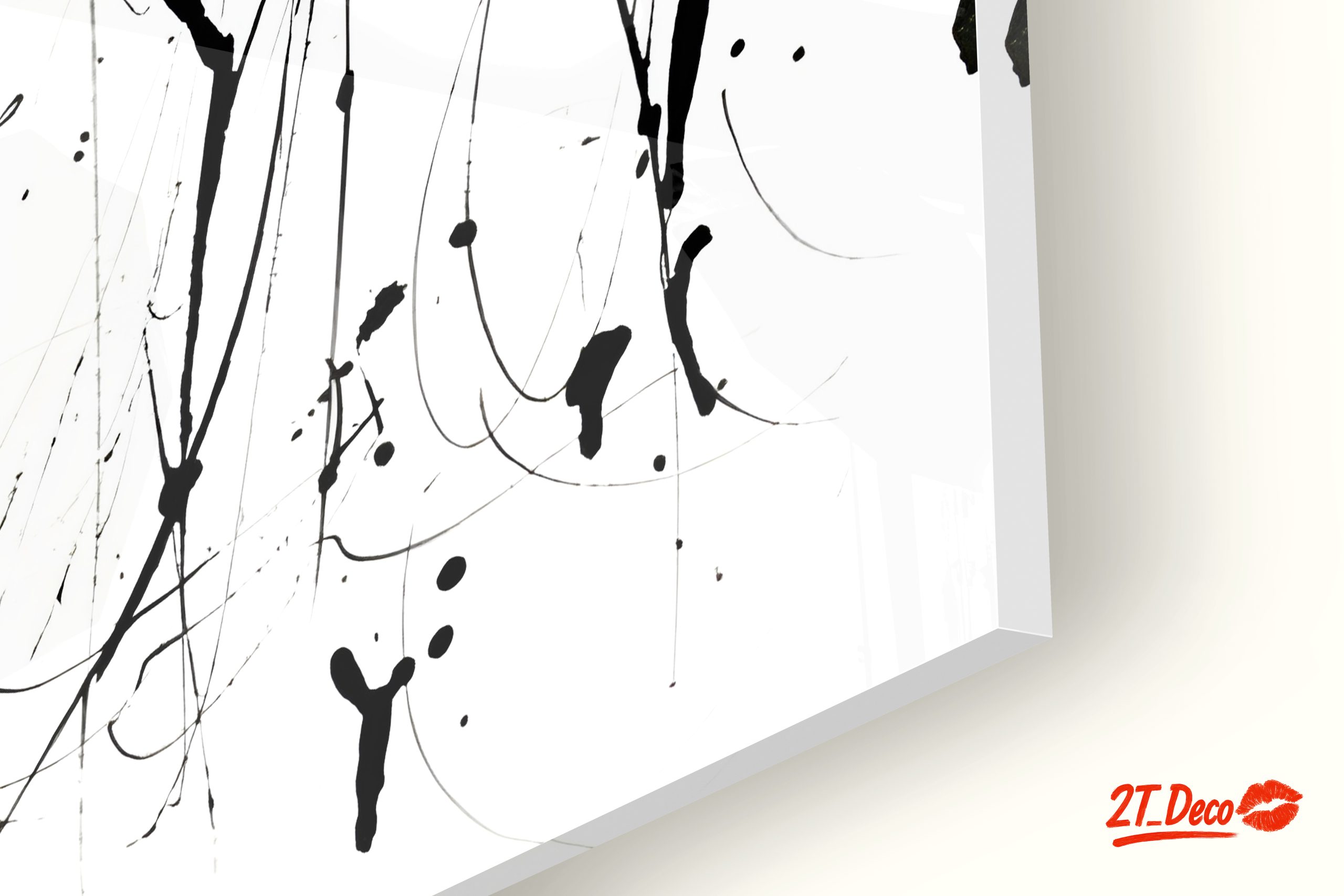 Black and White Abstract Expression Art - Image 9