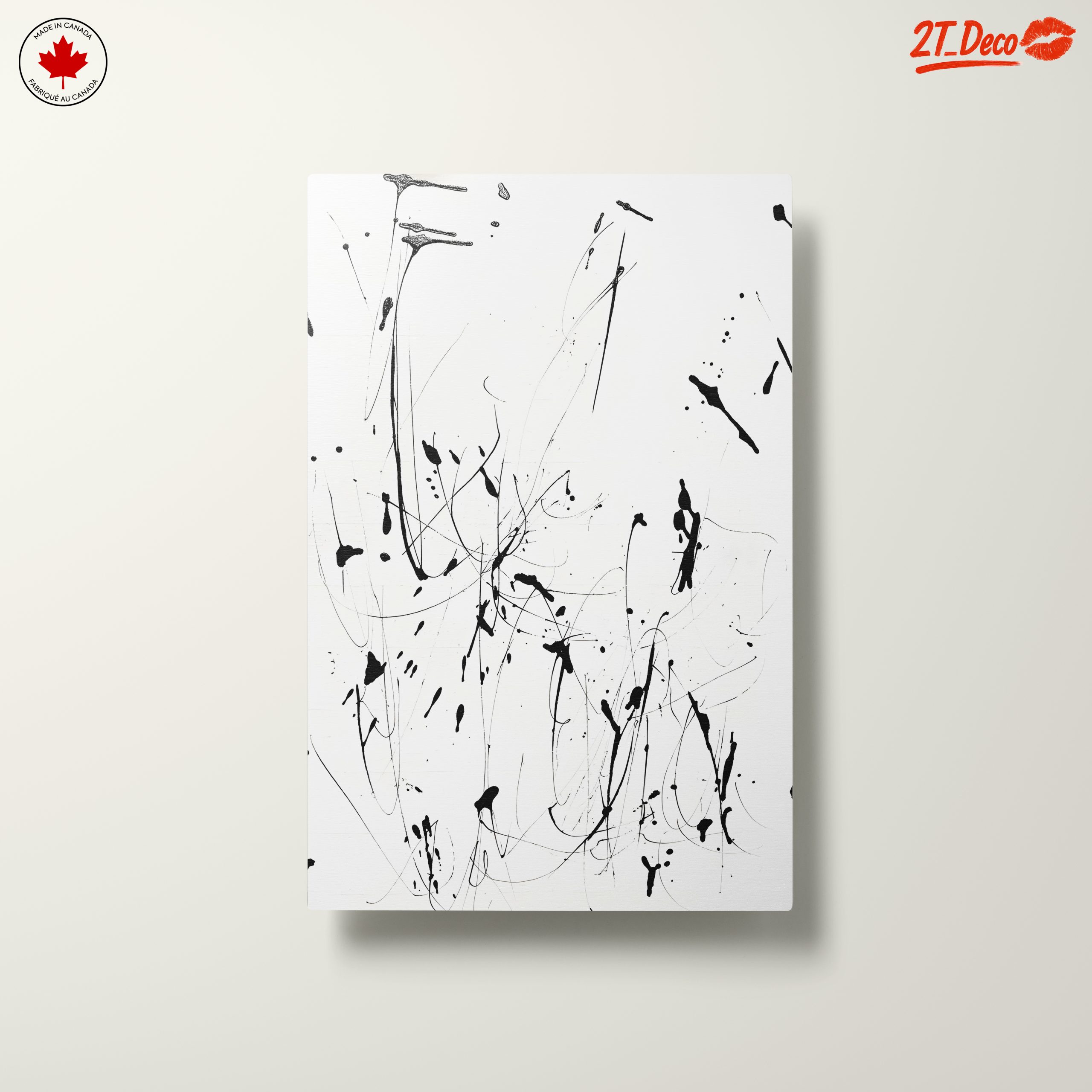 Black and White Abstract Expression Art - Image 10