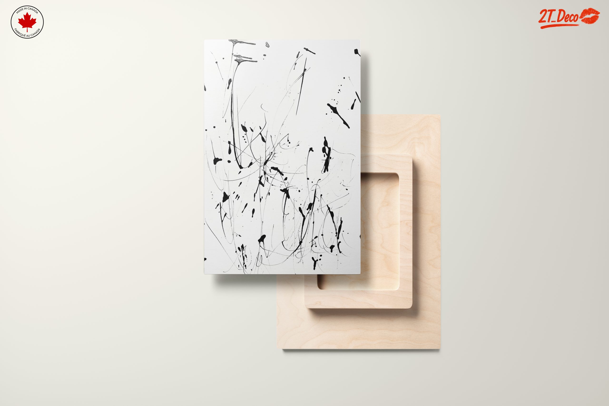 Black and White Abstract Expression Art - Image 11