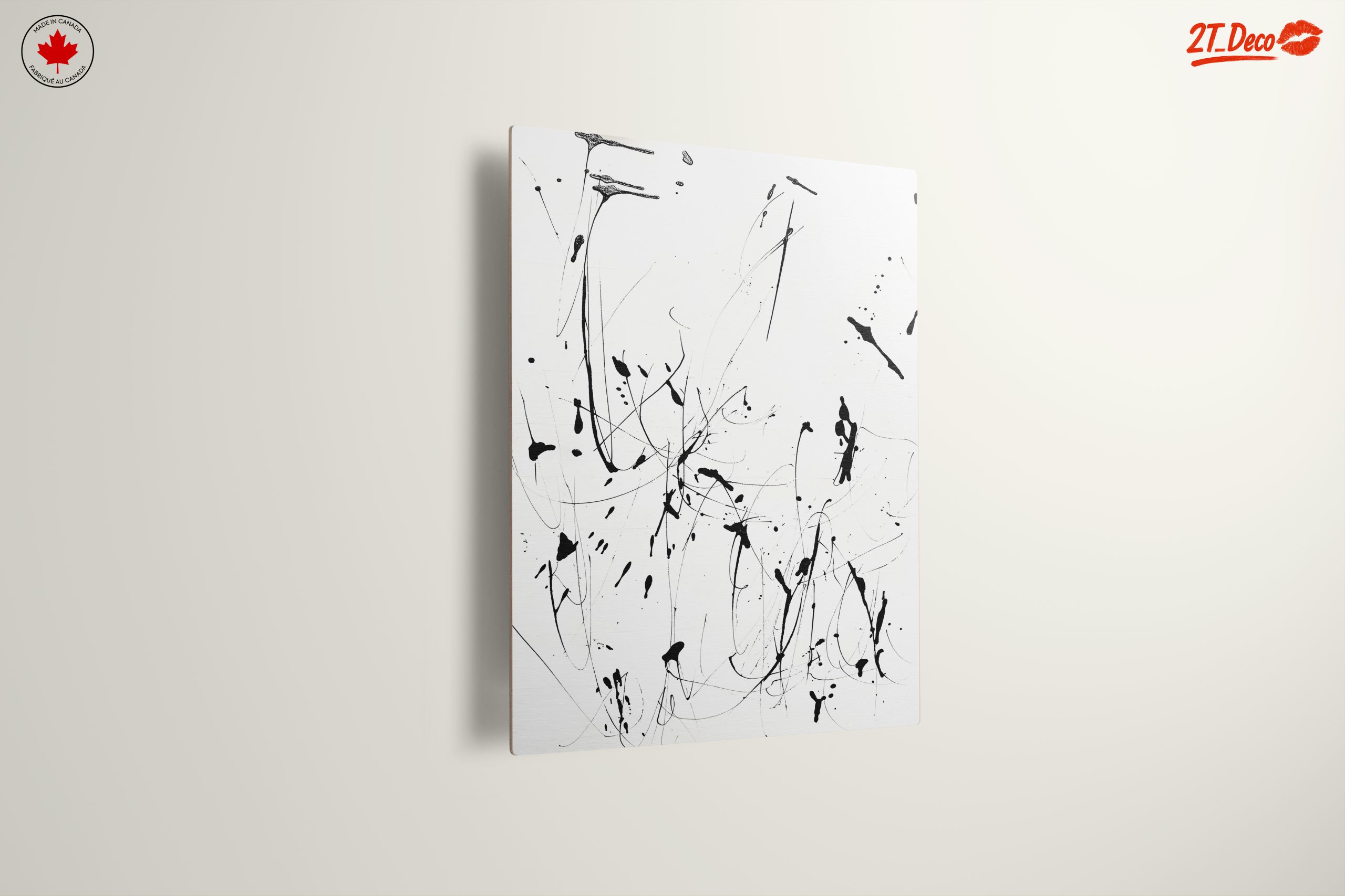 Black and White Abstract Expression Art - Image 13
