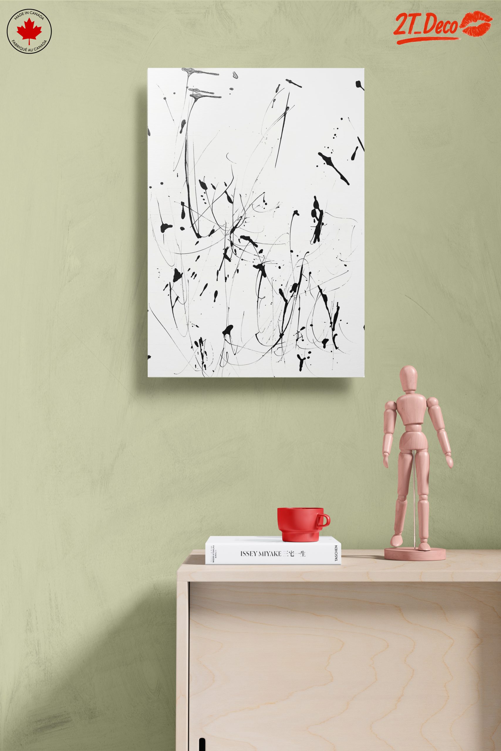 Black and White Abstract Expression Art - Image 14