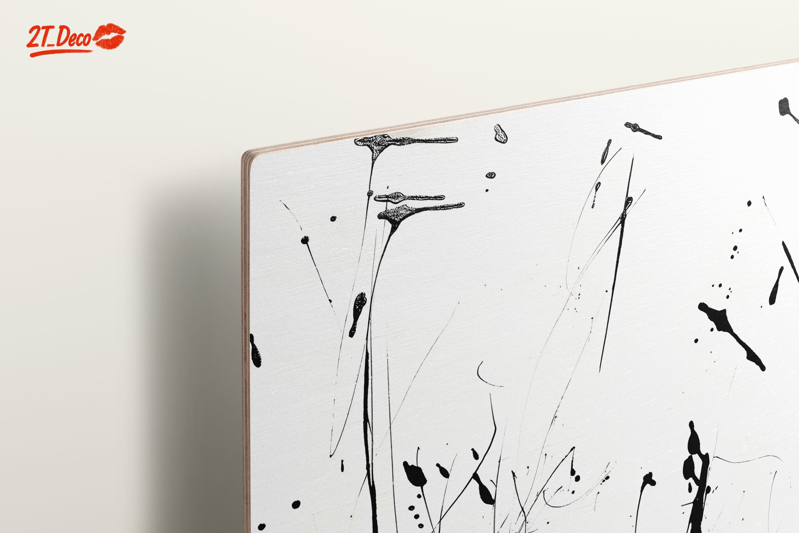 Black and White Abstract Expression Art - Image 15