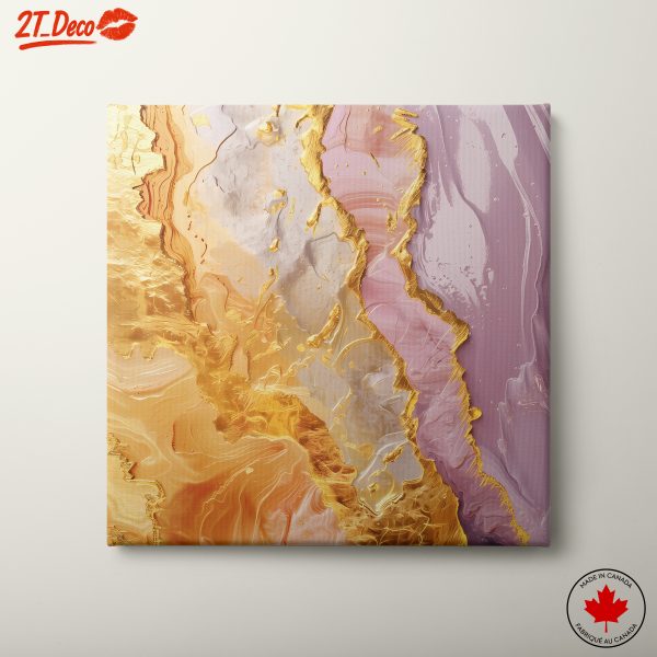 Elegant Abstract Art with Gold Textures