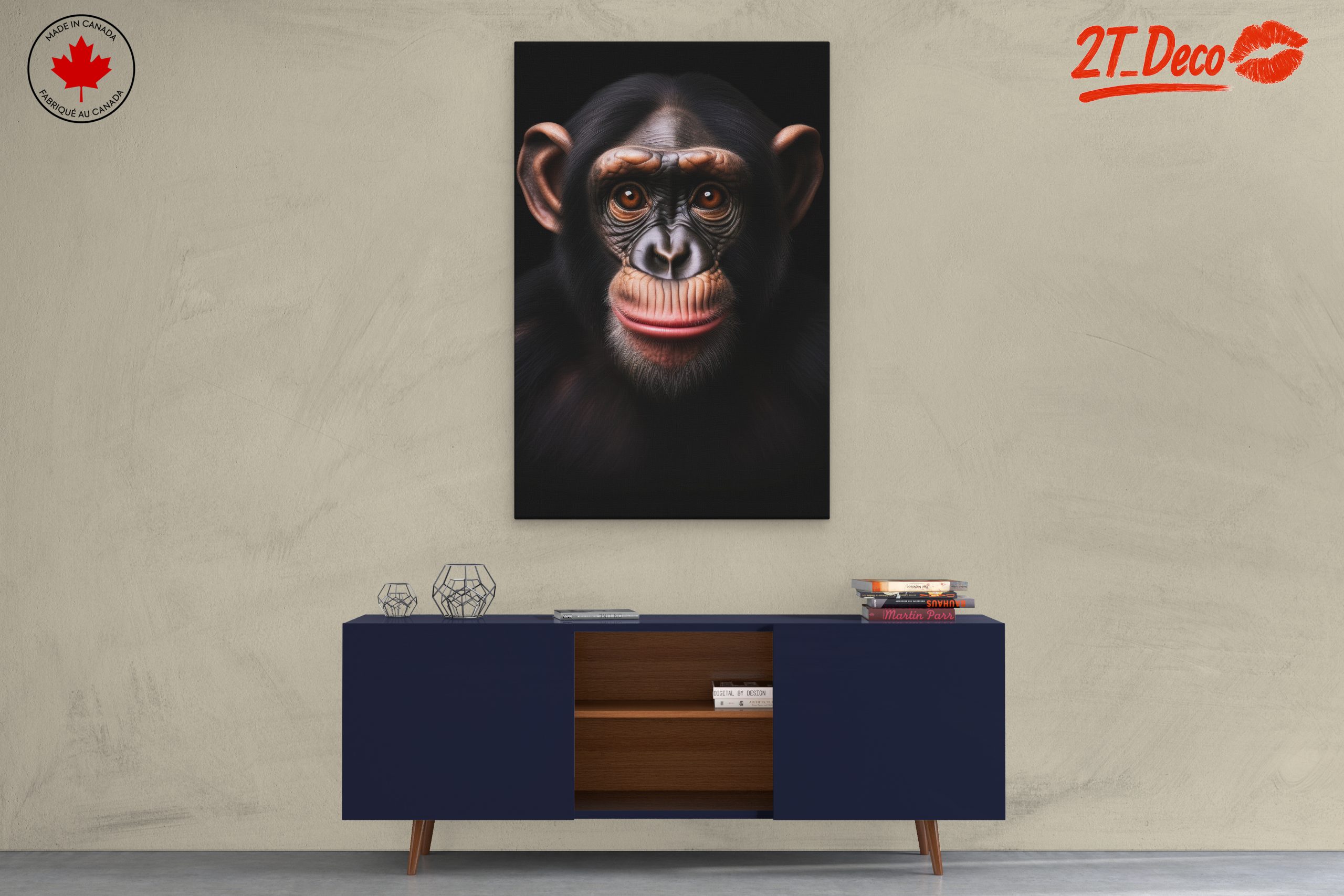 Charming Chimpanzee Wall Art - Image 3