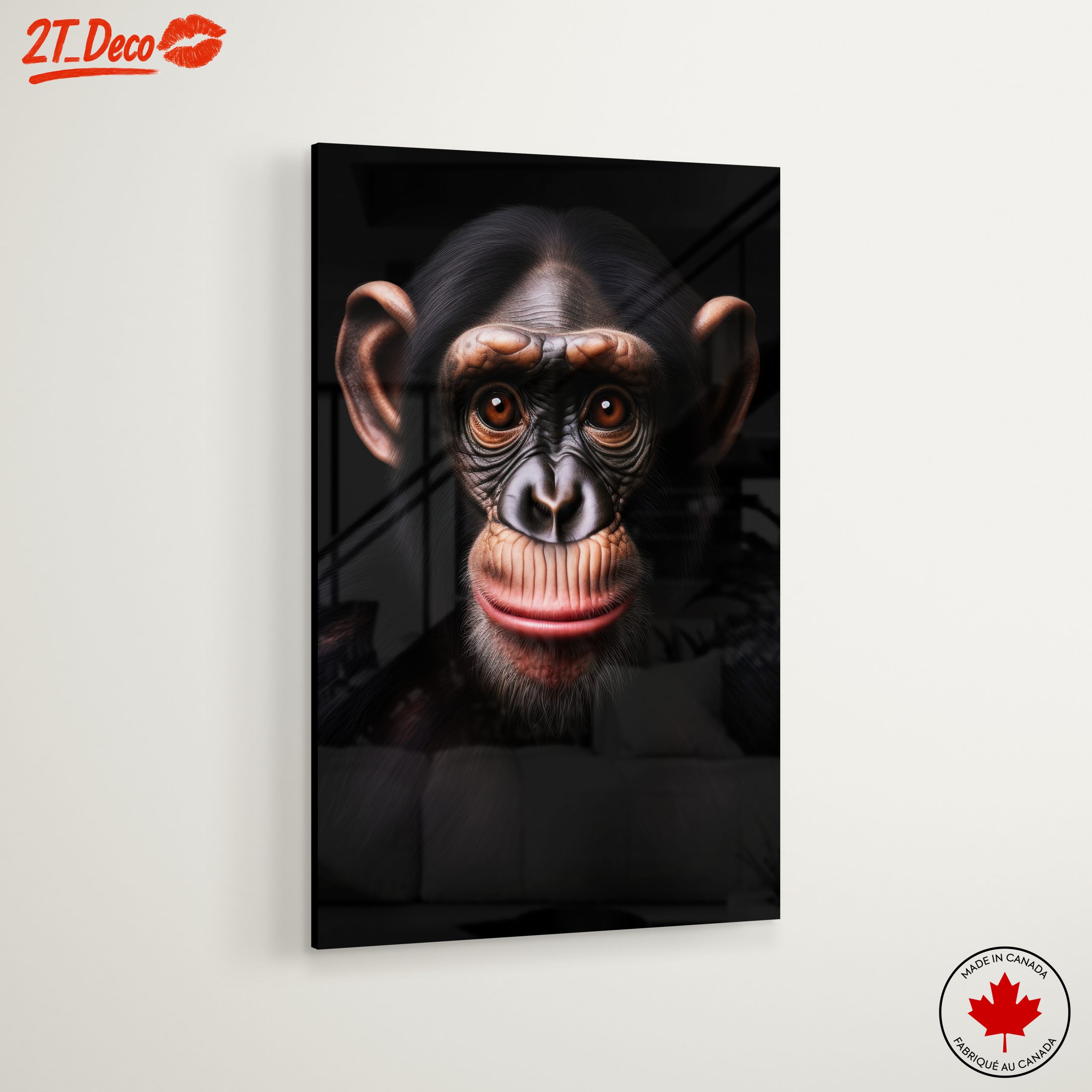 Charming Chimpanzee Wall Art - Image 6