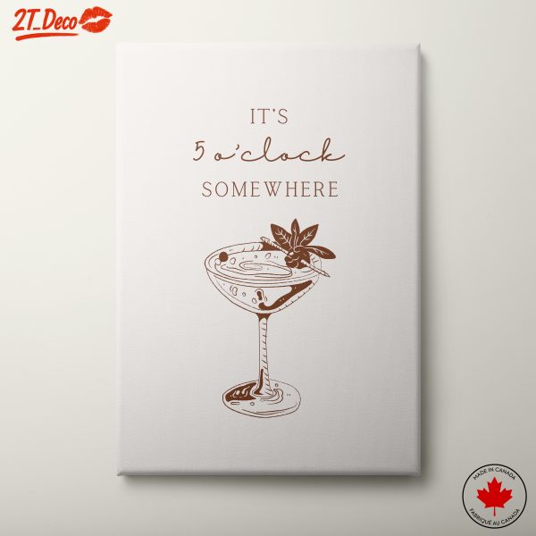 It's 5 O'clock Somewhere Cocktail Art