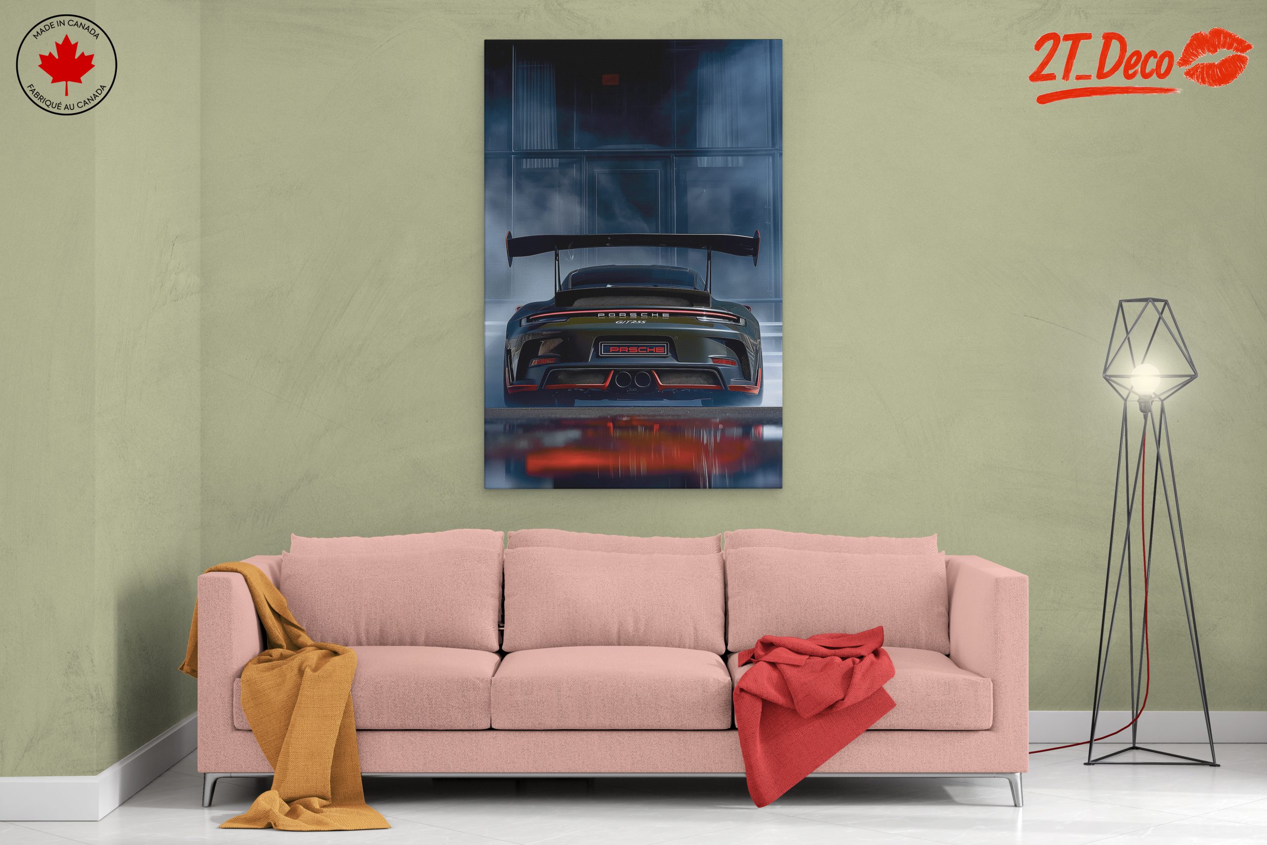 Dynamic Porsche GTR3 Car Artwork - Image 2