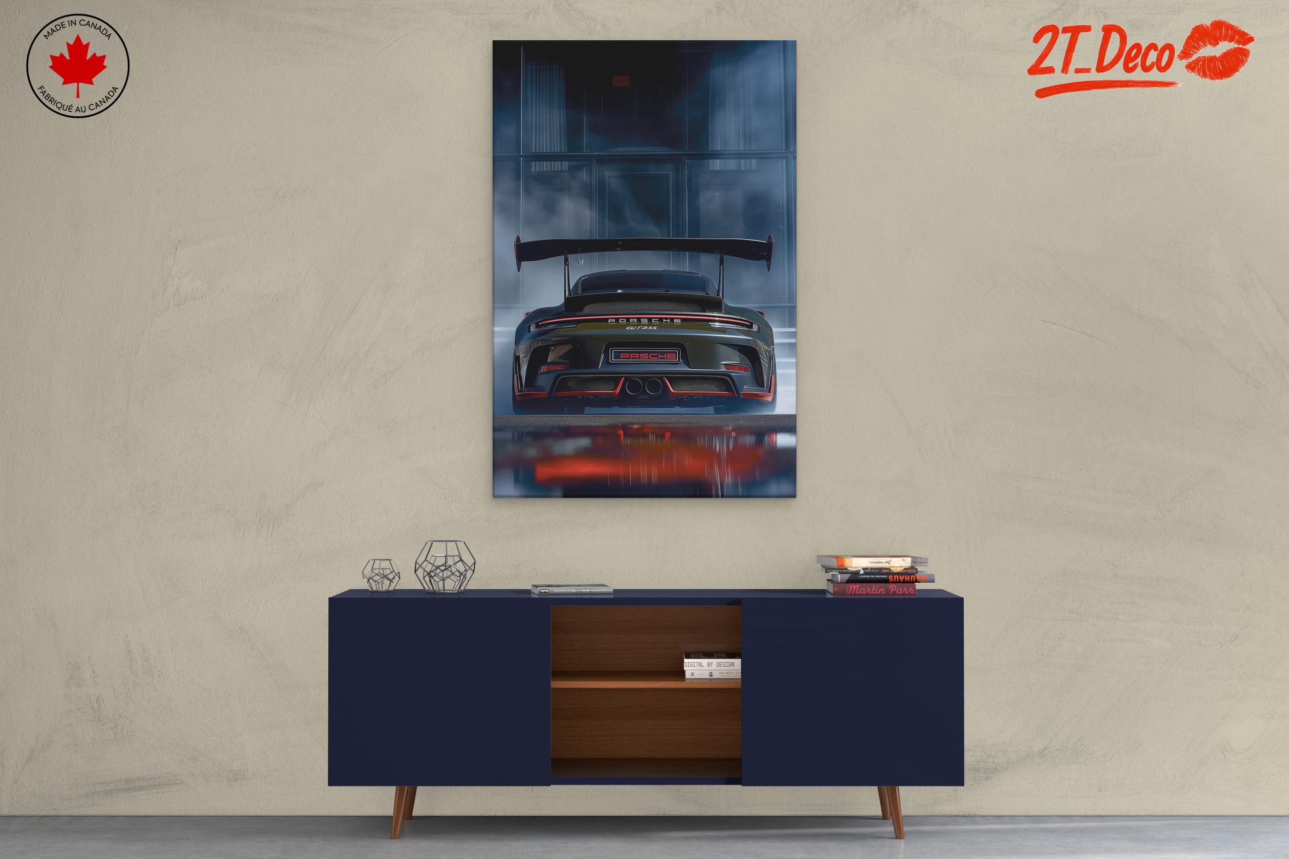 Dynamic Porsche GTR3 Car Artwork - Image 3