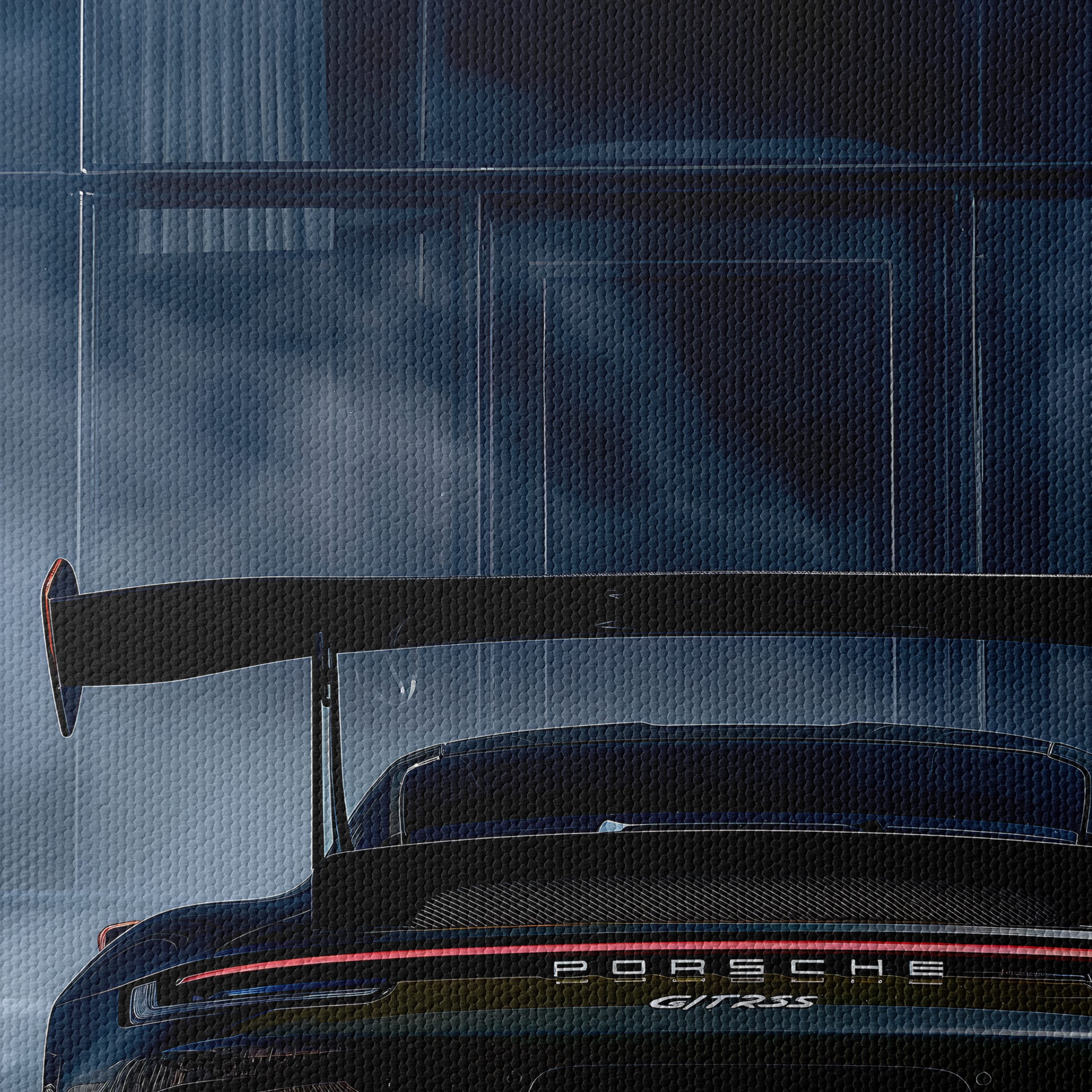 Dynamic Porsche GTR3 Car Artwork - Image 4