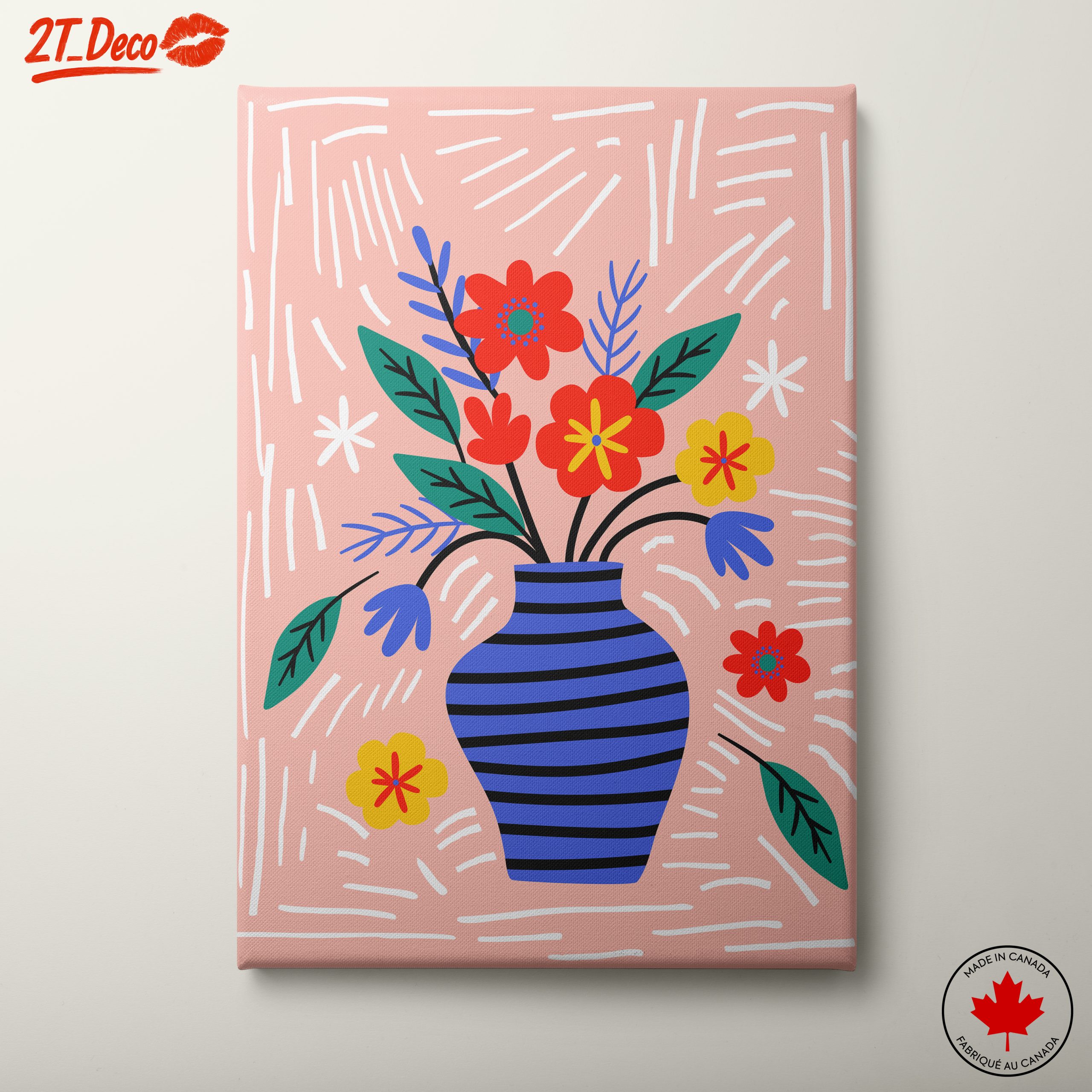 Colorful Abstract Botanical Artwork
