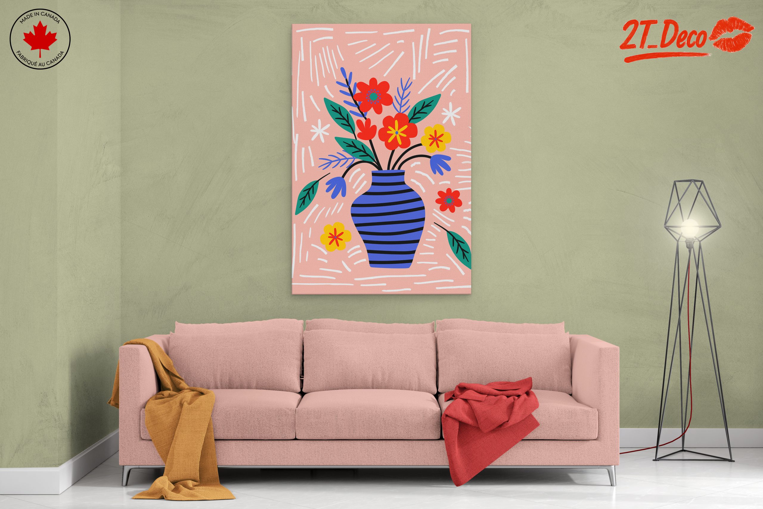 Colorful Abstract Botanical Artwork - Image 2