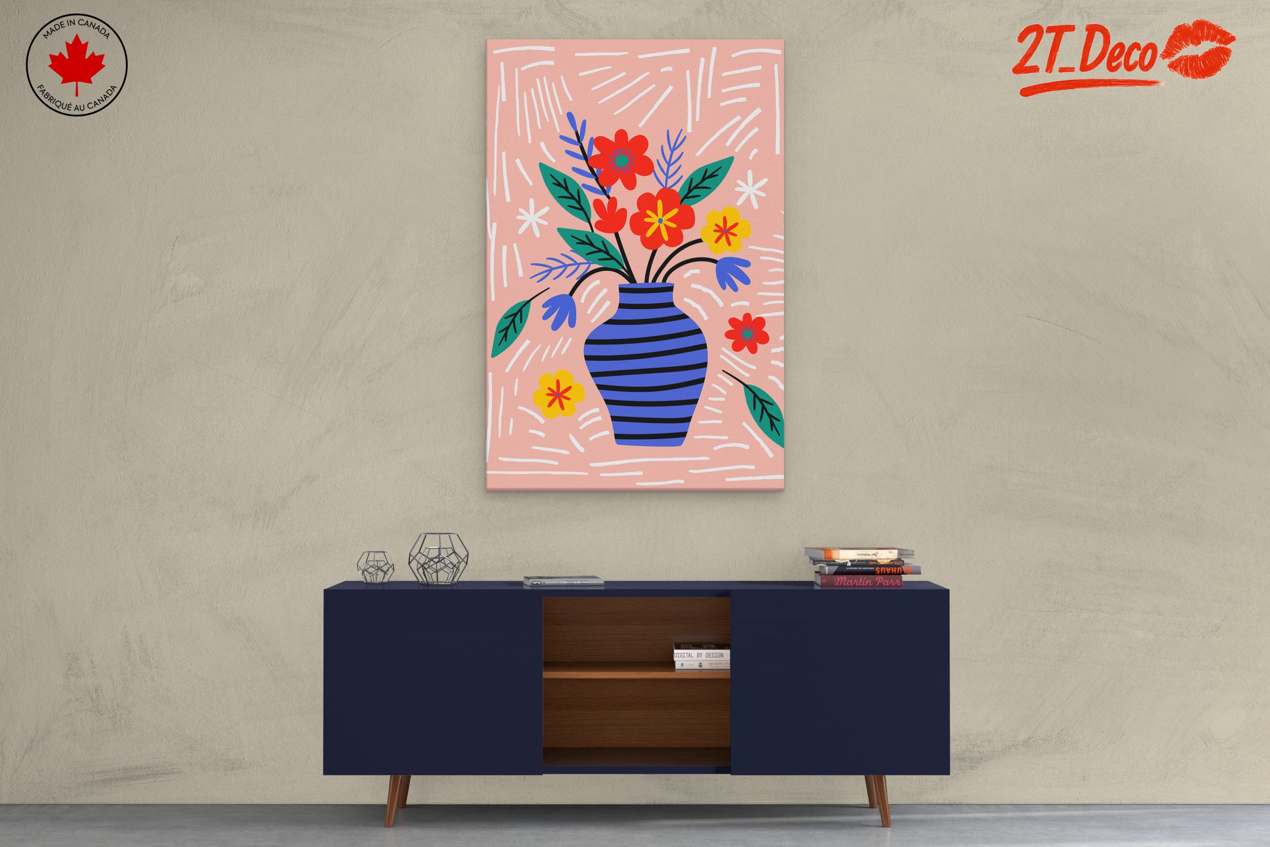 Colorful Abstract Botanical Artwork - Image 3