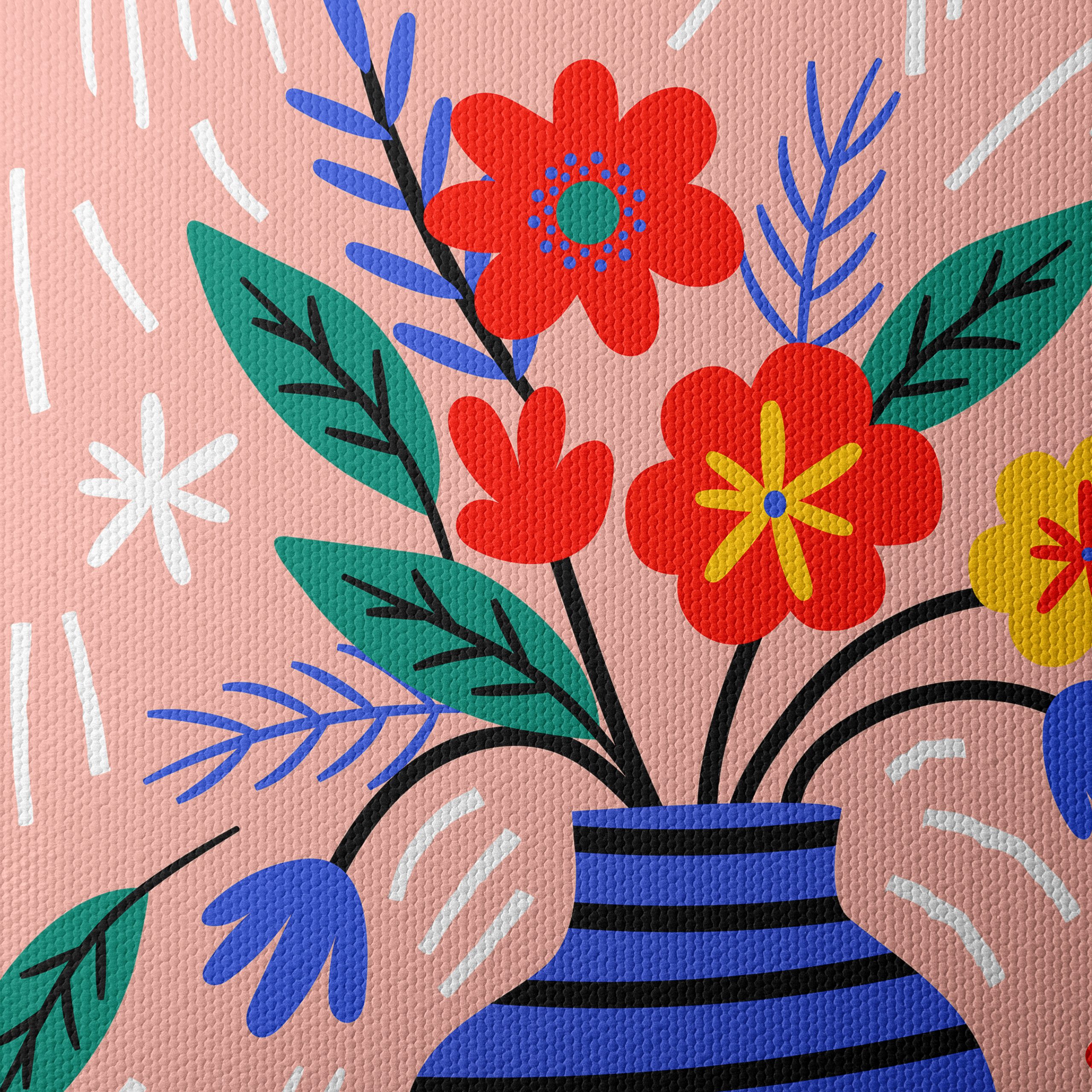 Colorful Abstract Botanical Artwork - Image 4