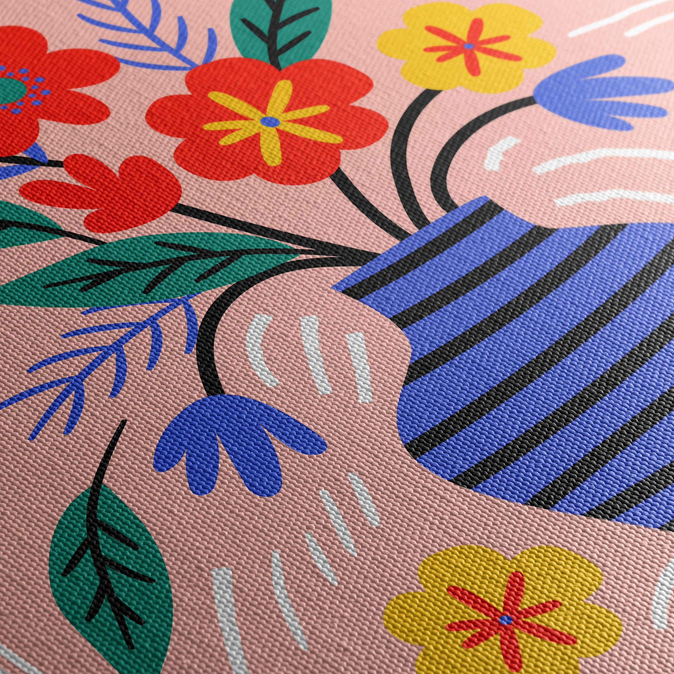 Colorful Abstract Botanical Artwork - Image 5