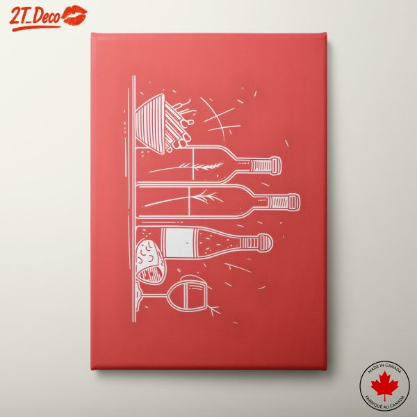 Beverage Art Illustration with Bottles