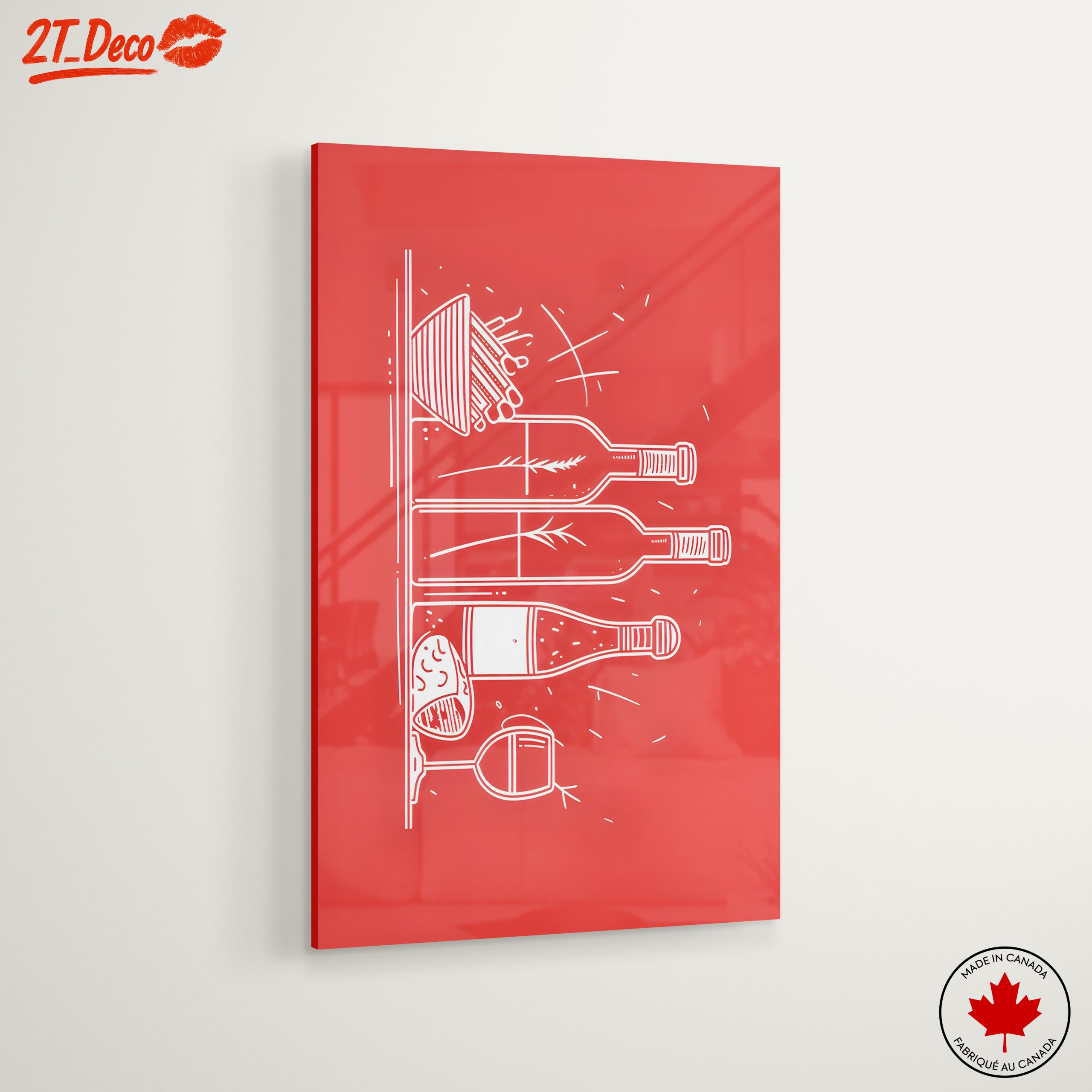 Beverage Art Illustration with Bottles - Image 6