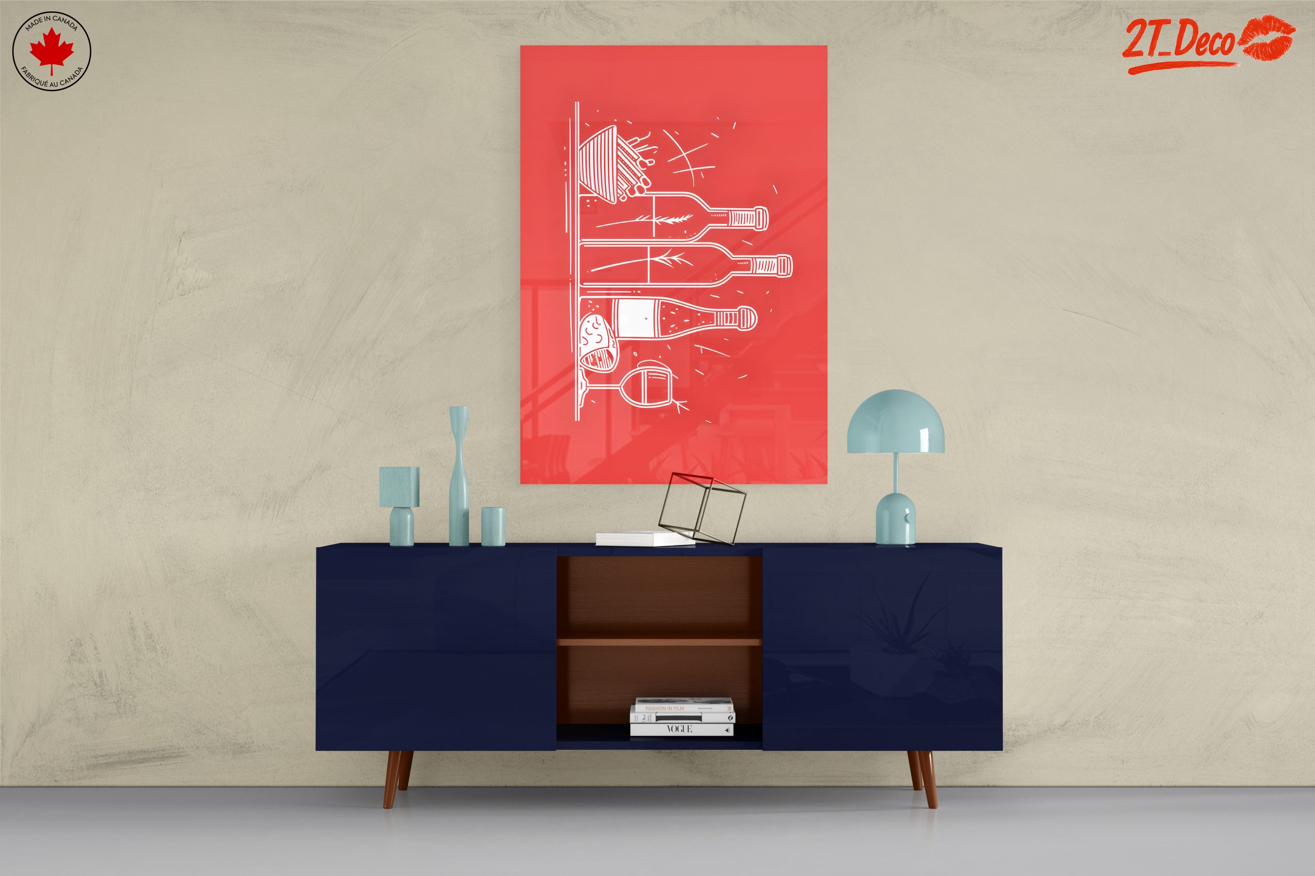 Beverage Art Illustration with Bottles - Image 8