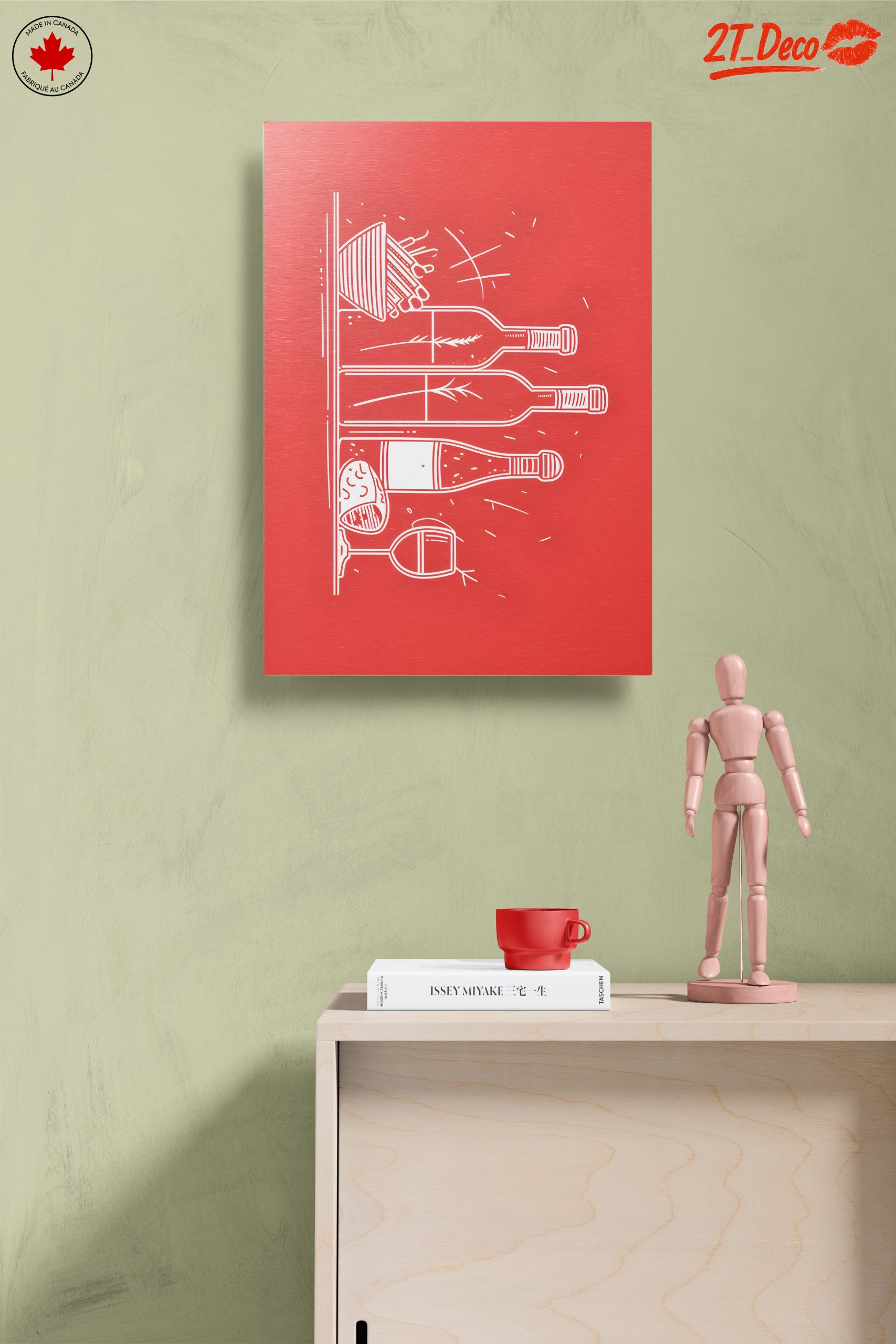 Beverage Art Illustration with Bottles - Image 14