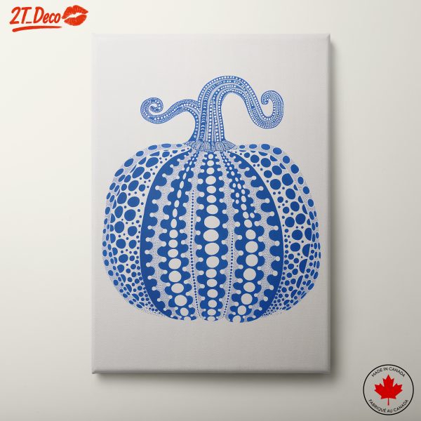 Stylized Blue Pumpkin Art
