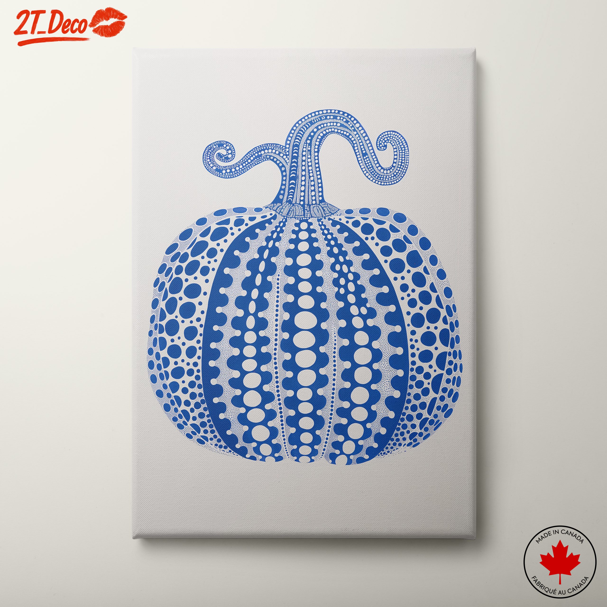 Stylized Blue Pumpkin Art