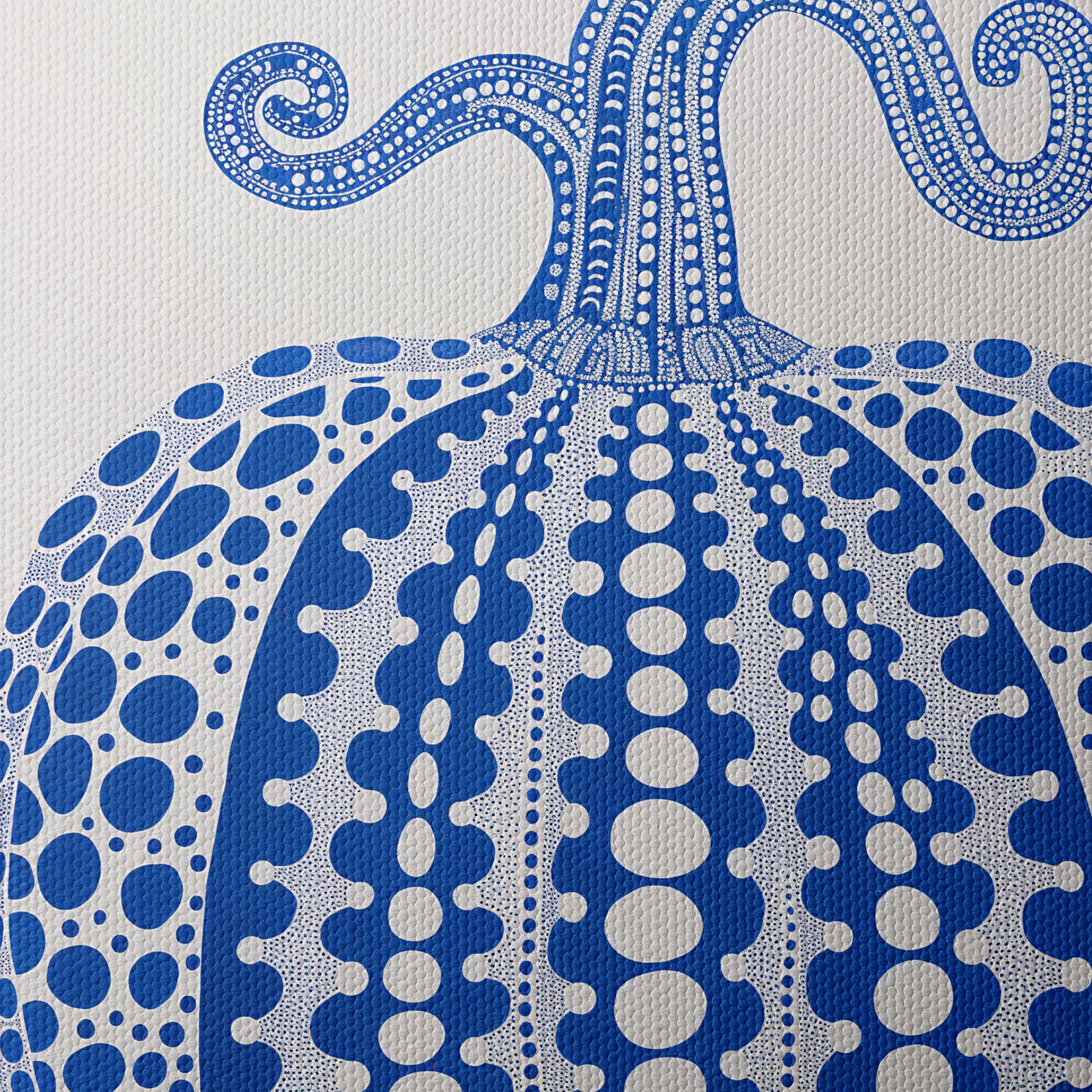 Stylized Blue Pumpkin Art - Image 4