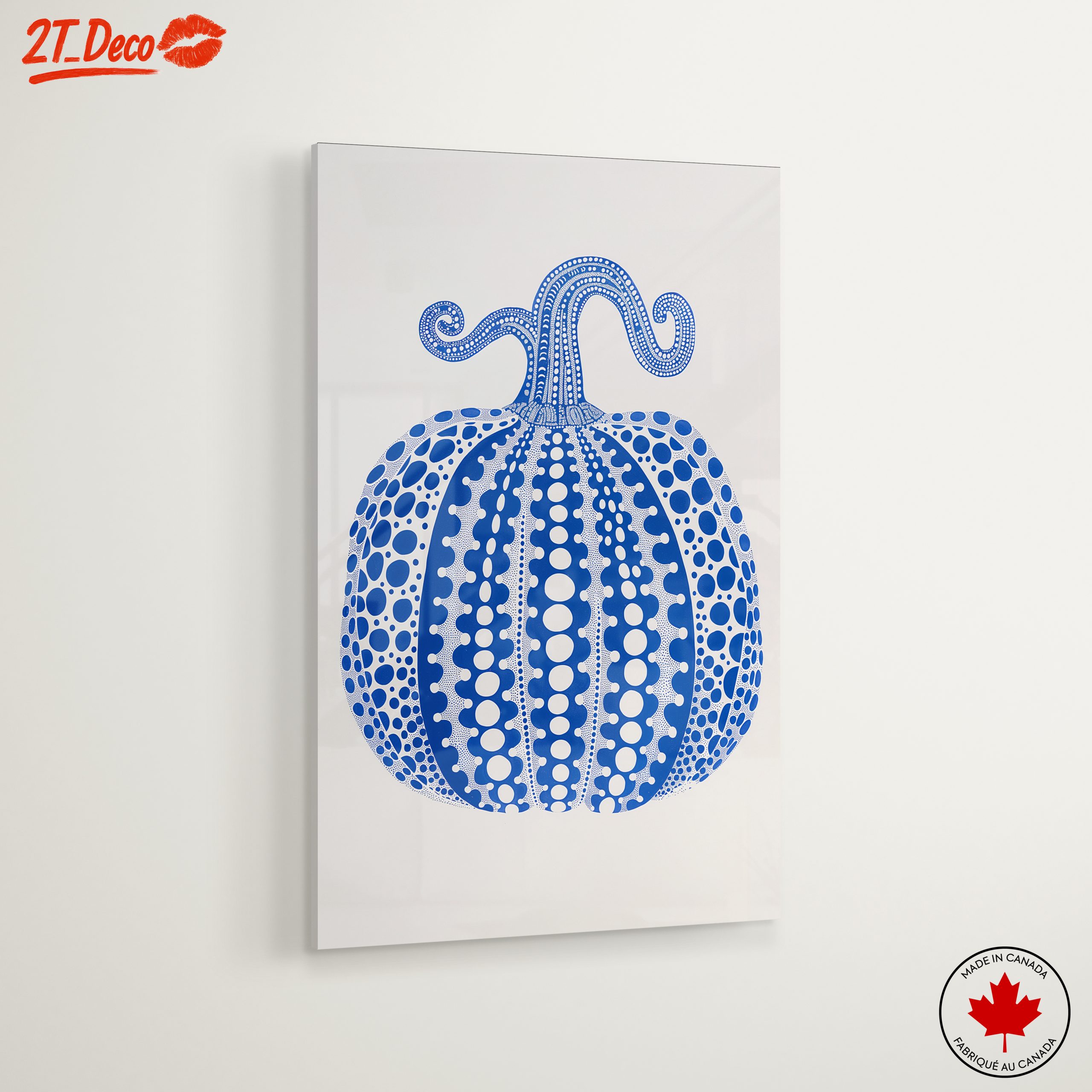 Stylized Blue Pumpkin Art - Image 6