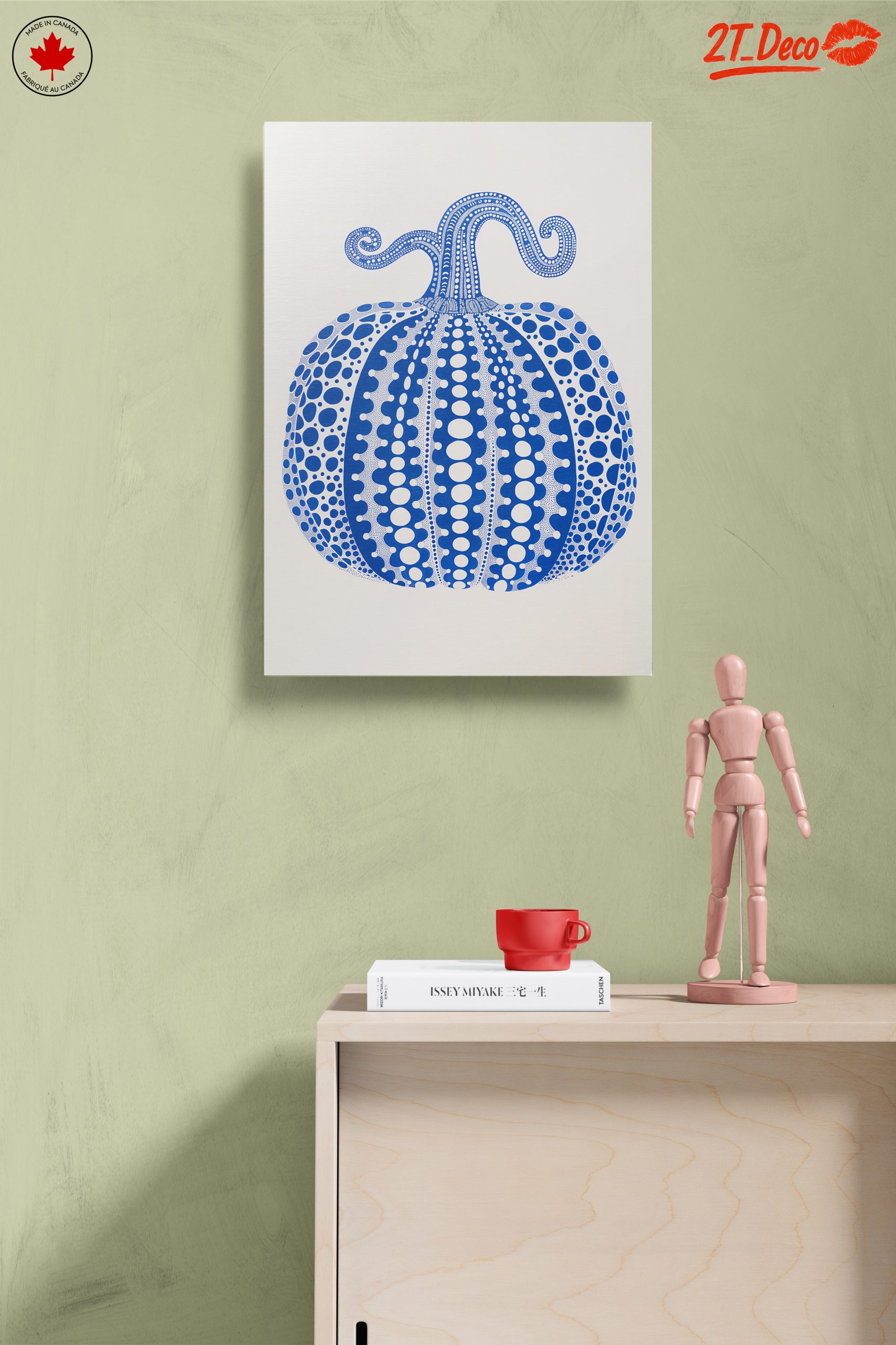 Stylized Blue Pumpkin Art - Image 14