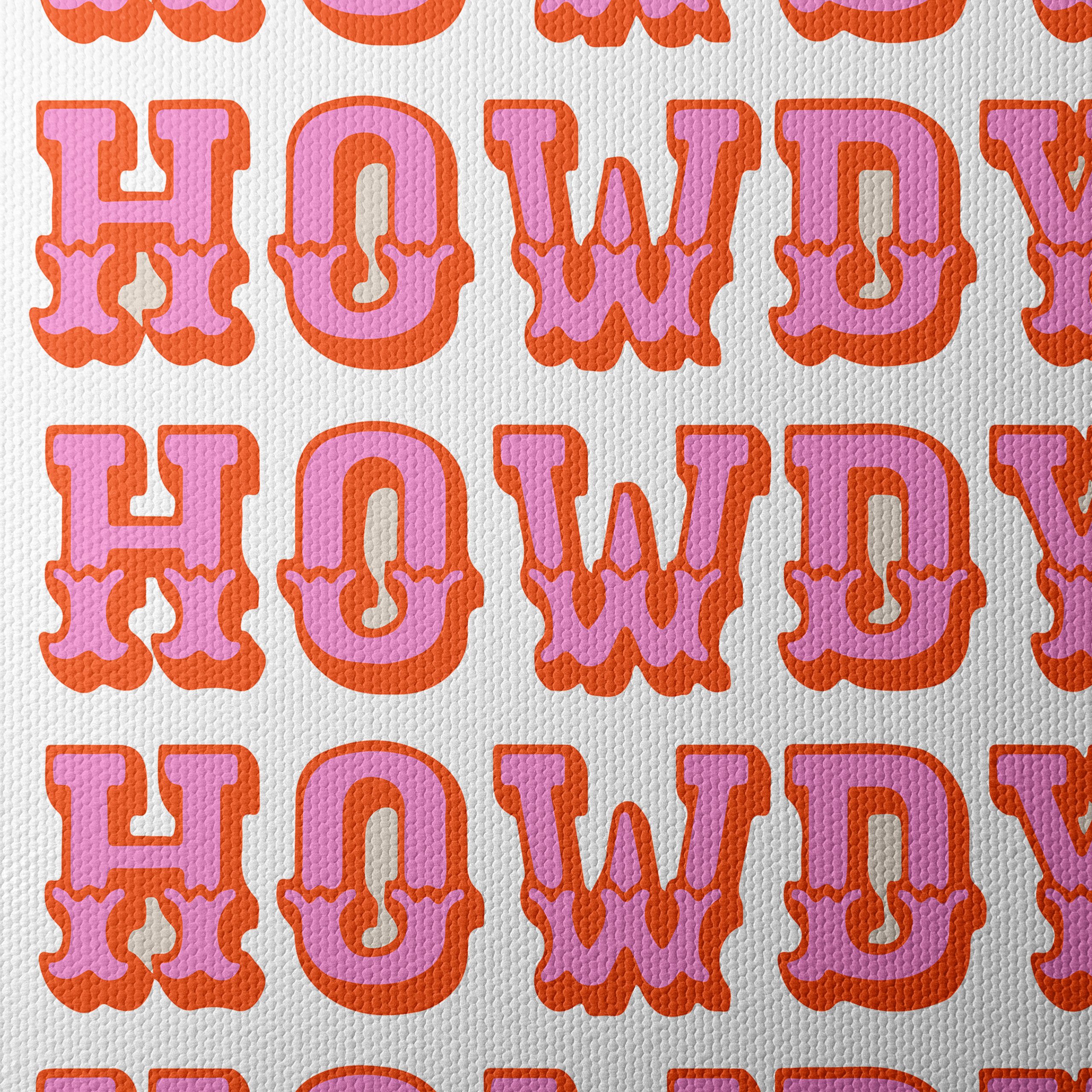 Playful Howdy Typography Art - Image 4