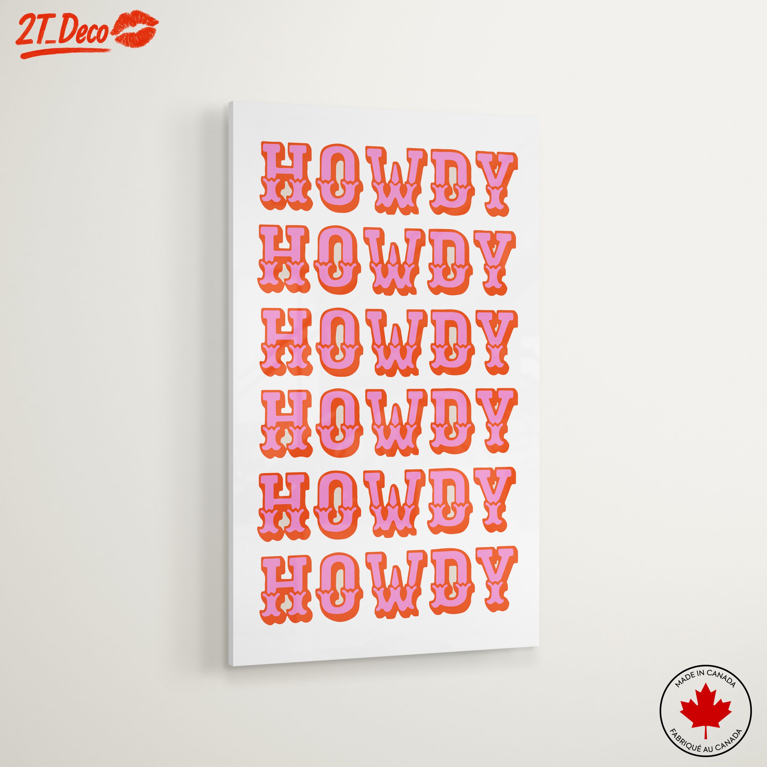 Playful Howdy Typography Art - Image 6