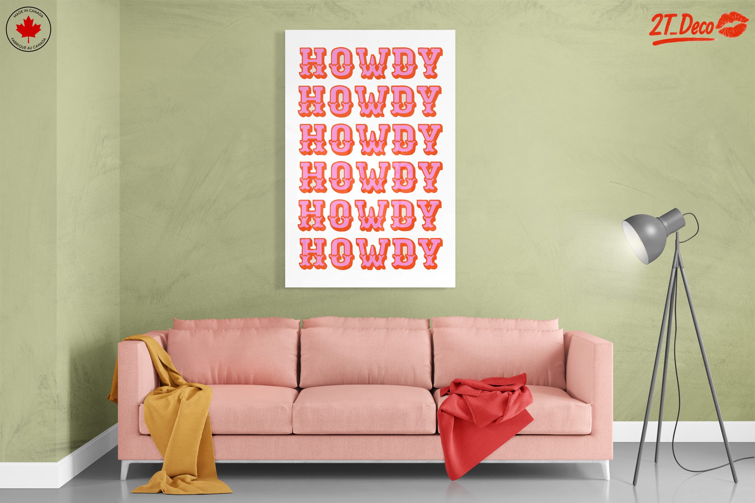Playful Howdy Typography Art - Image 7