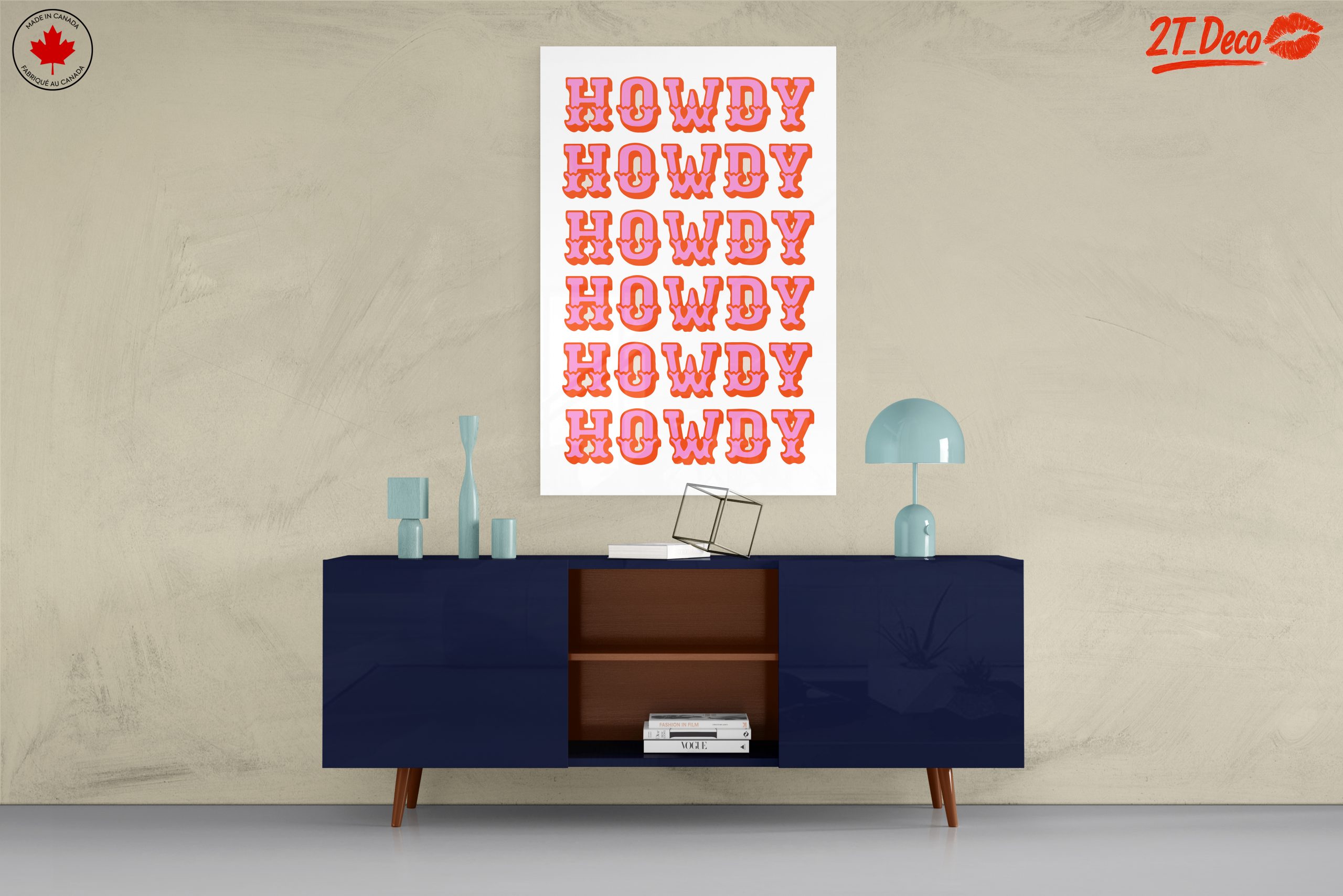 Playful Howdy Typography Art - Image 8