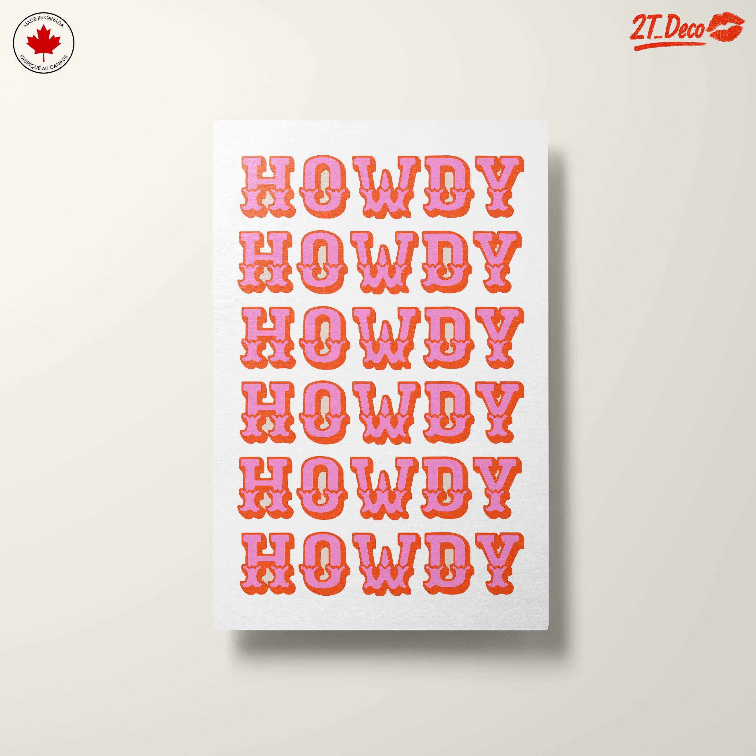 Playful Howdy Typography Art - Image 10