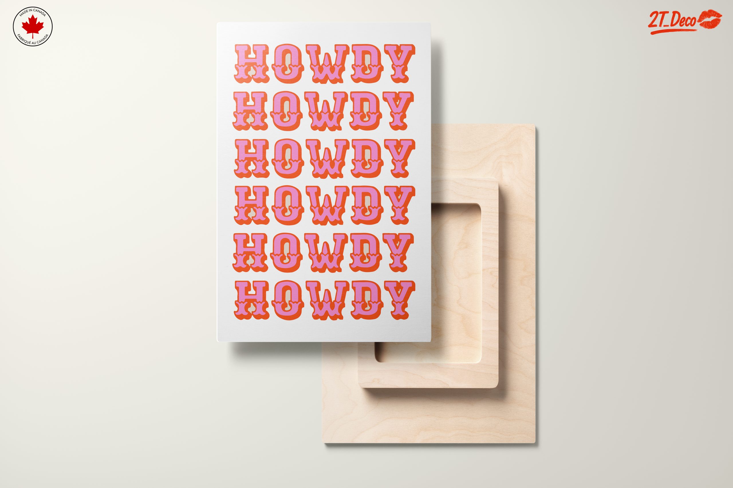 Playful Howdy Typography Art - Image 11