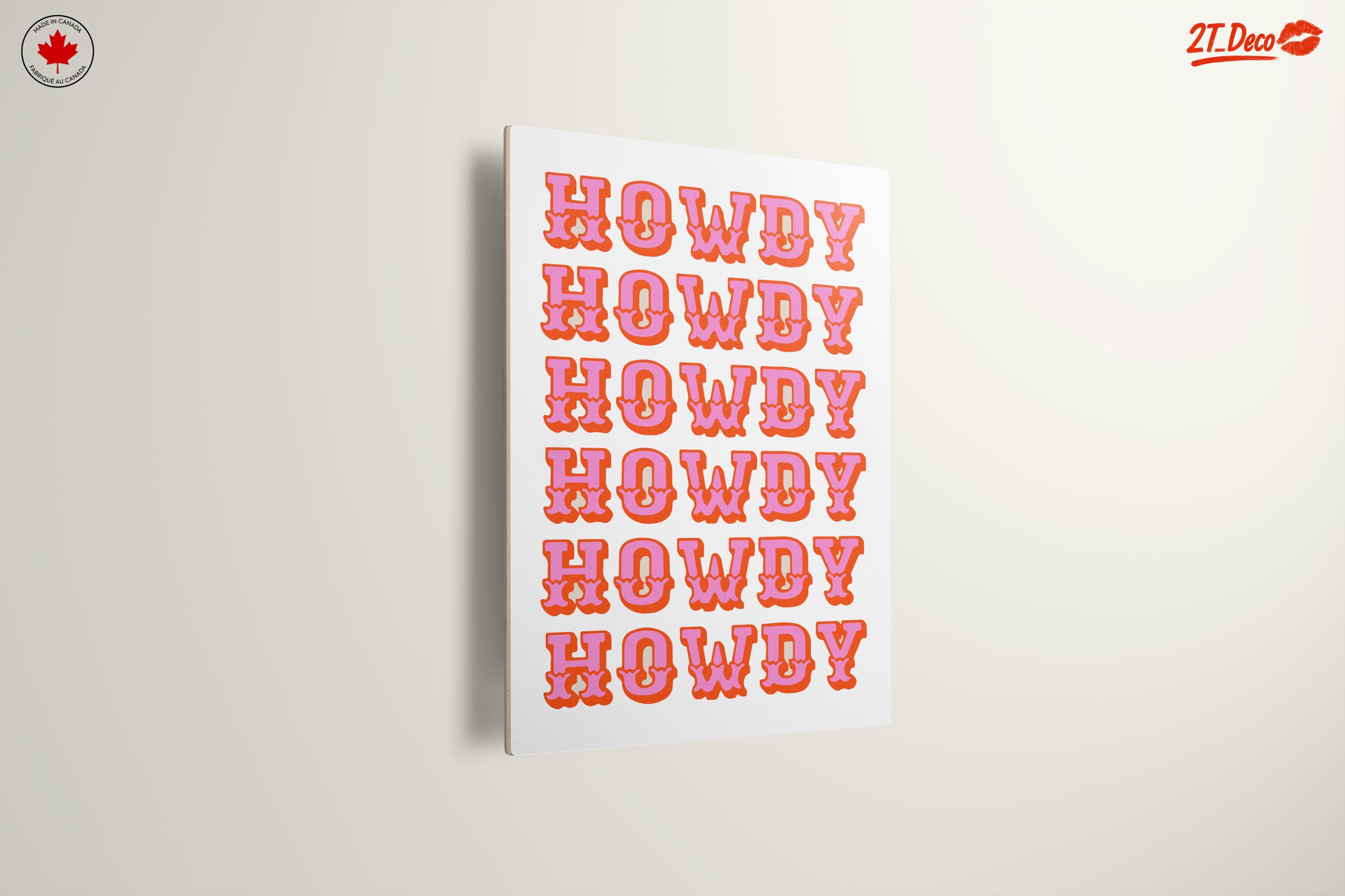 Playful Howdy Typography Art - Image 13