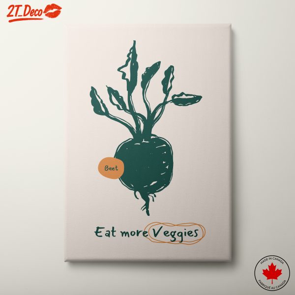 Eat More Veggies Beet Botanical Art
