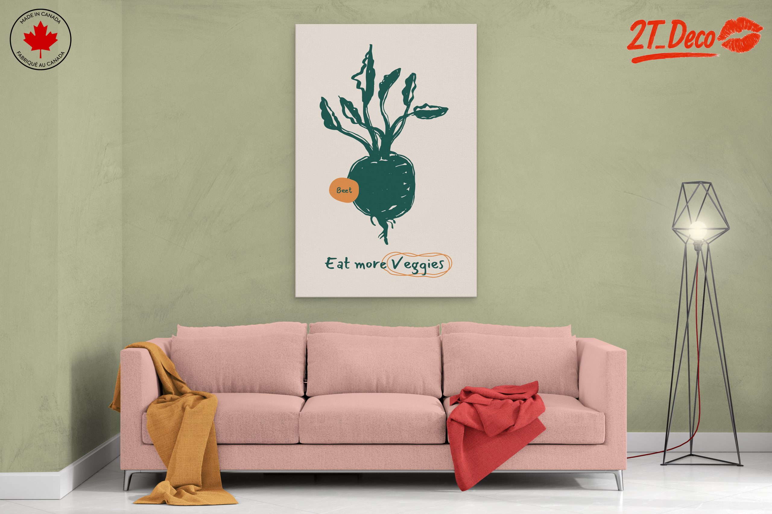 Eat More Veggies Beet Botanical Art - Image 2