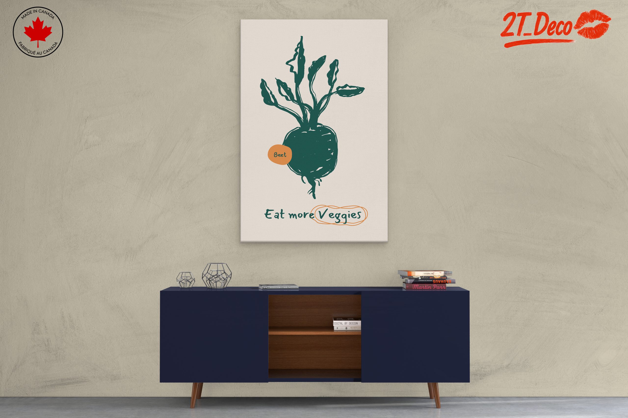 Eat More Veggies Beet Botanical Art - Image 3