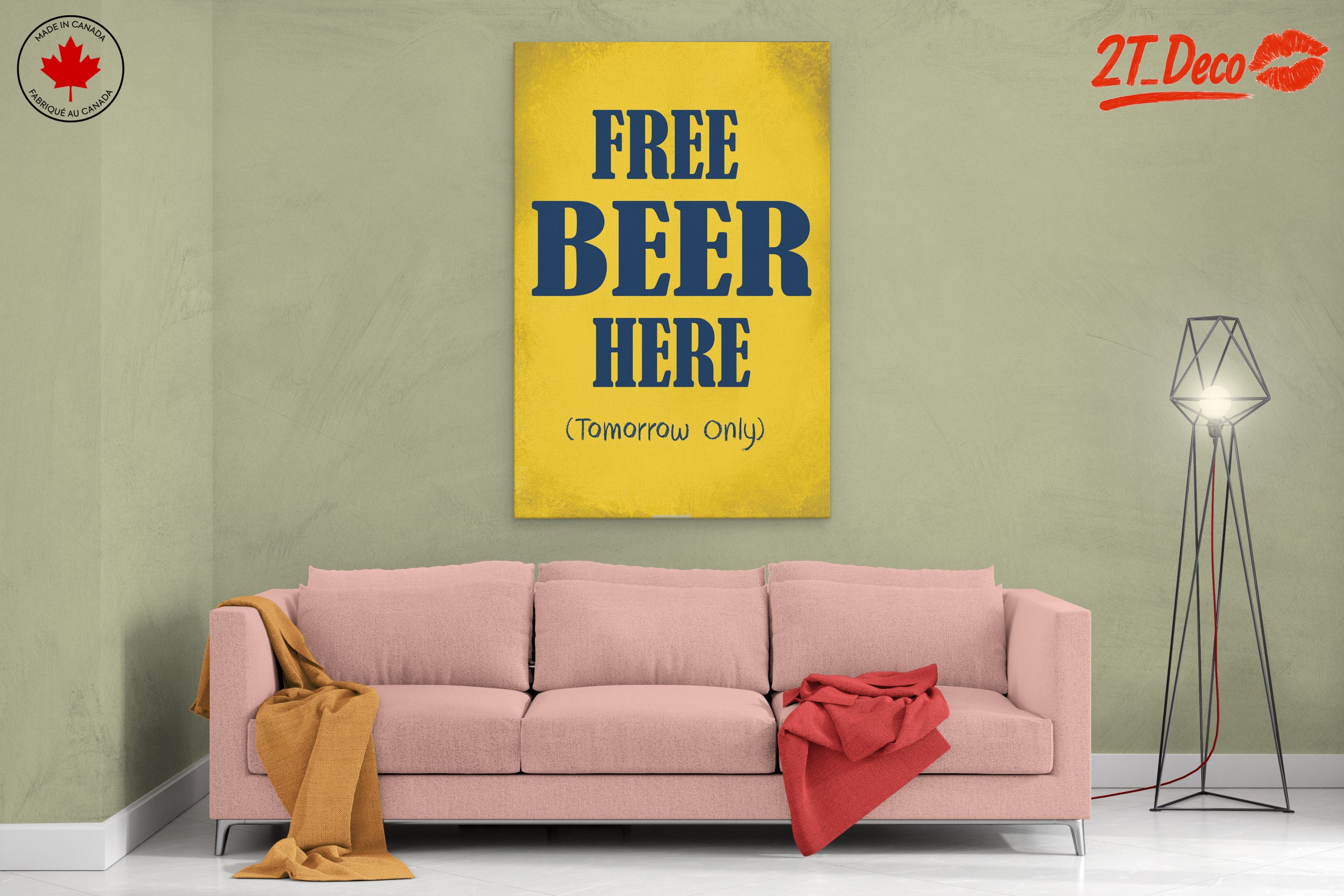 Free Beer Sign for Bar or Kitchen Decor - Image 2