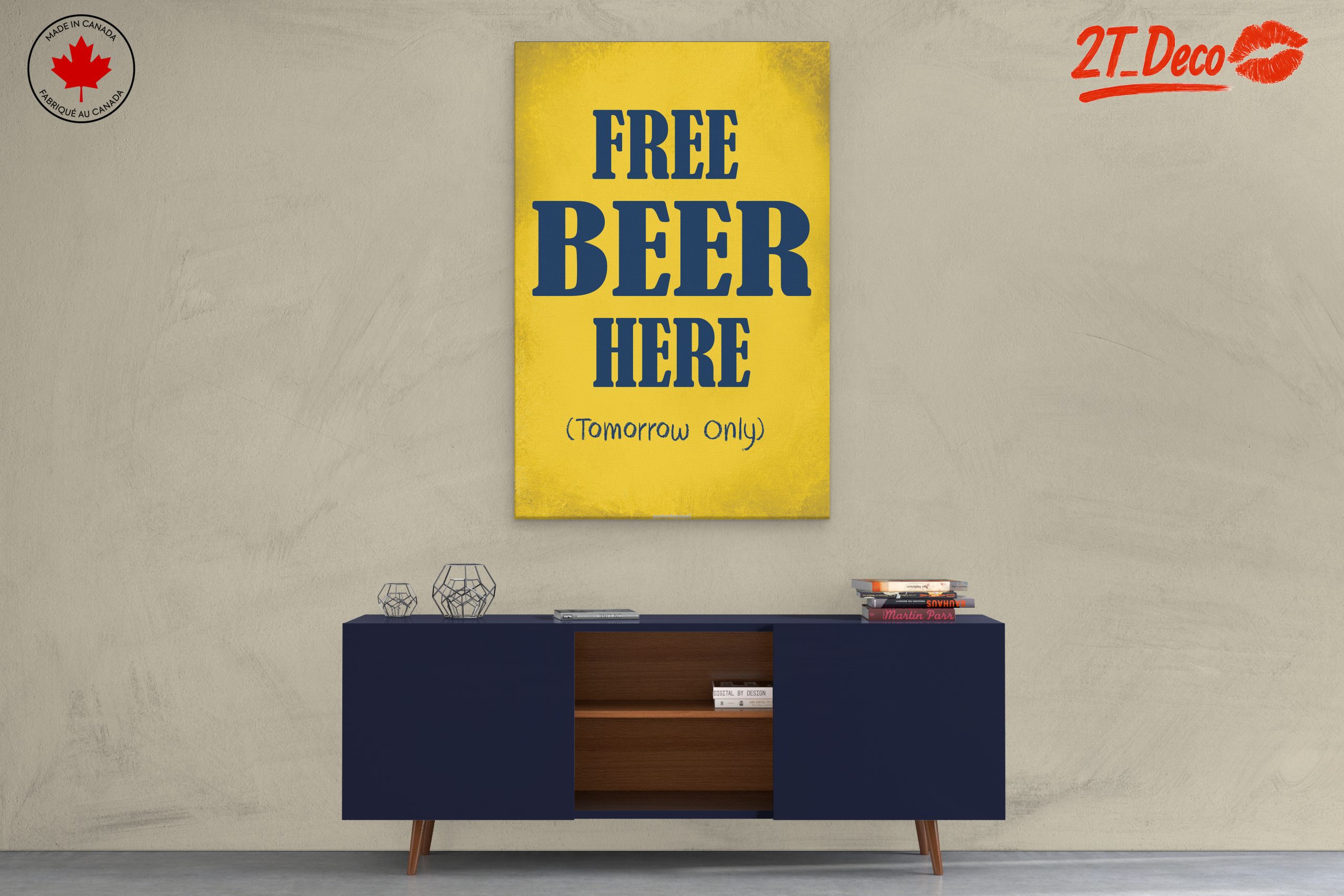 Free Beer Sign for Bar or Kitchen Decor - Image 3