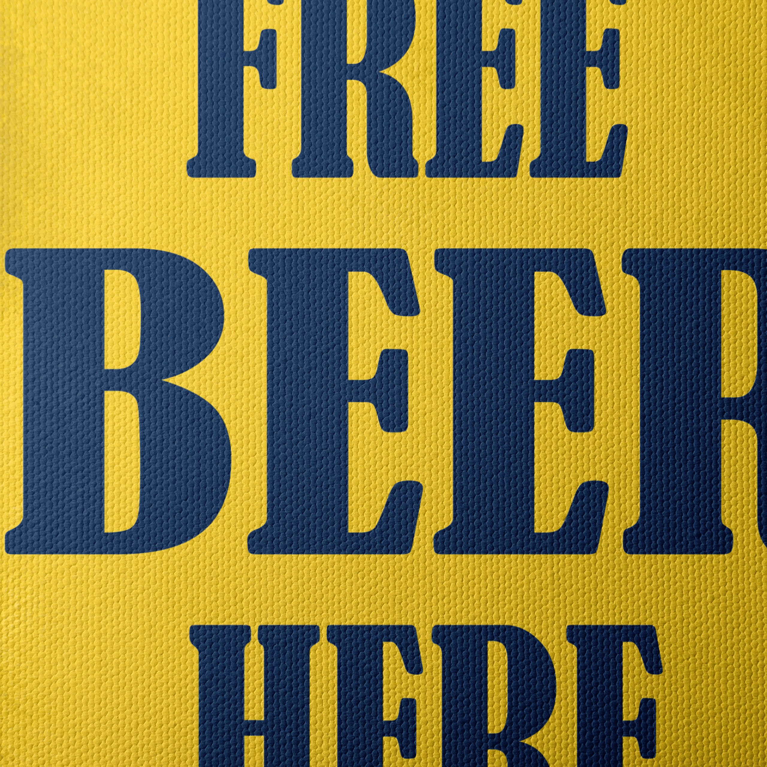Free Beer Sign for Bar or Kitchen Decor - Image 4