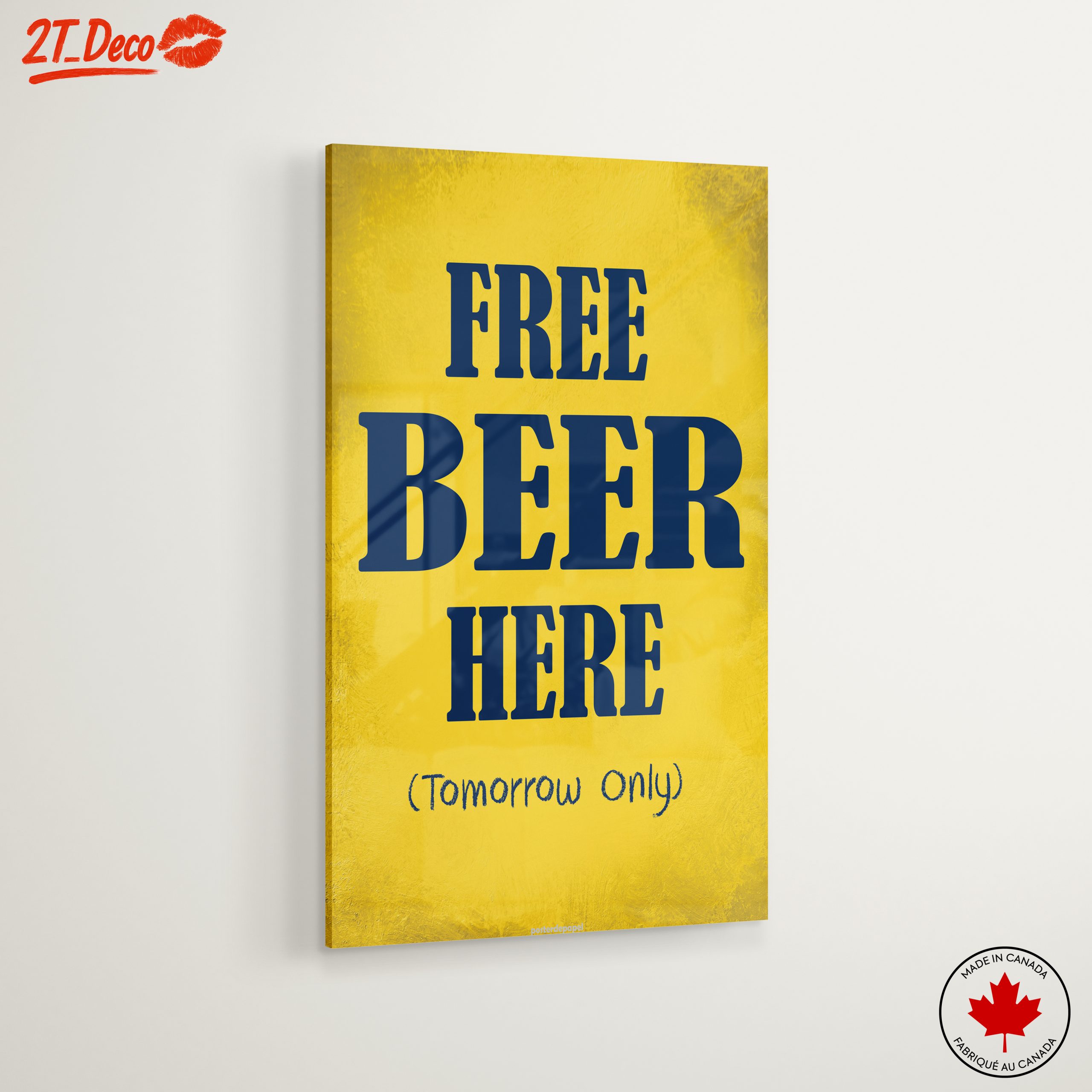 Free Beer Sign for Bar or Kitchen Decor - Image 6