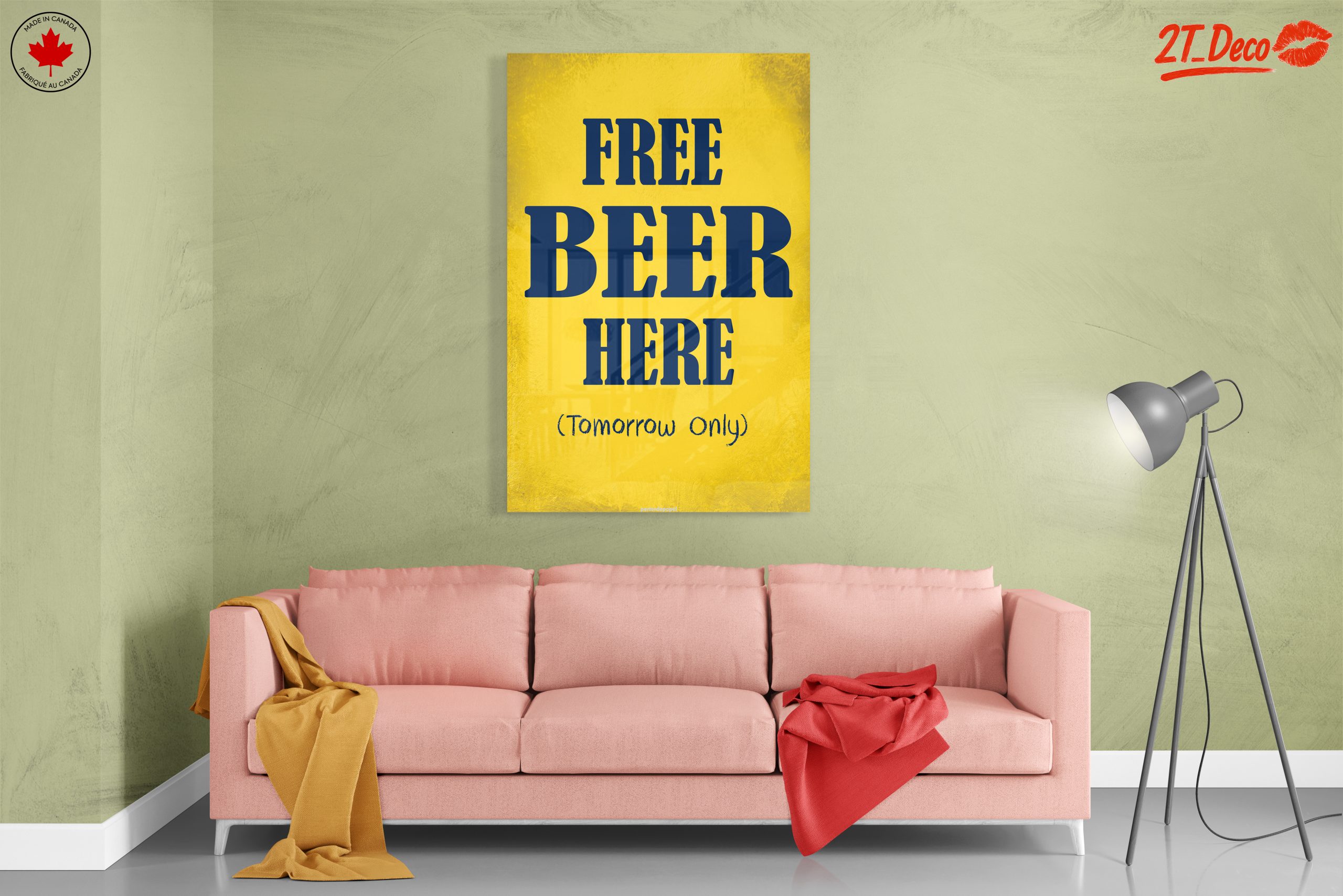 Free Beer Sign for Bar or Kitchen Decor - Image 7