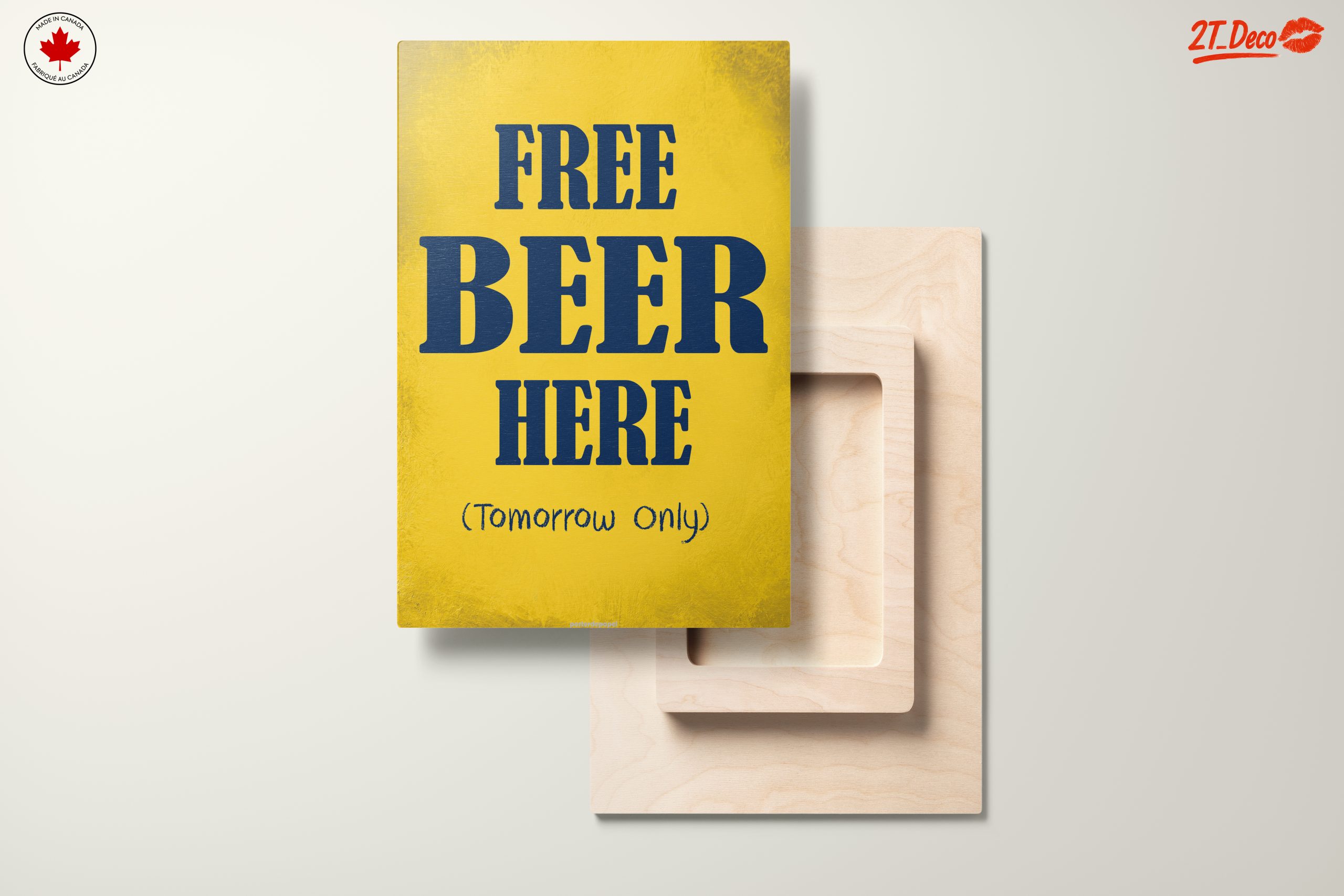 Free Beer Sign for Bar or Kitchen Decor - Image 11