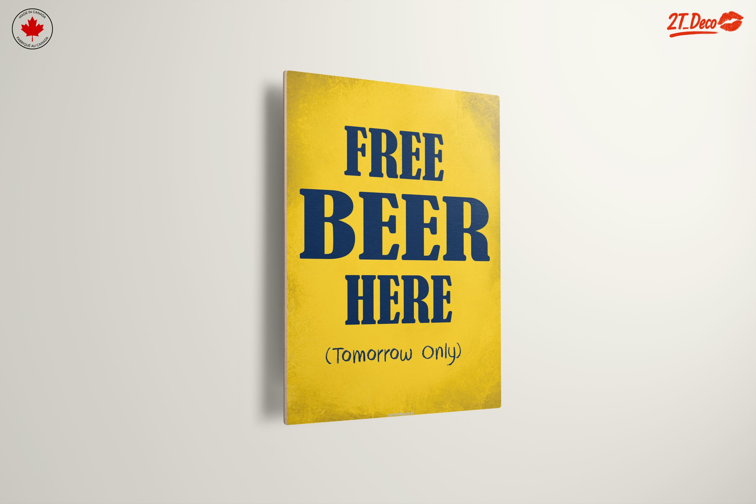Free Beer Sign for Bar or Kitchen Decor - Image 13