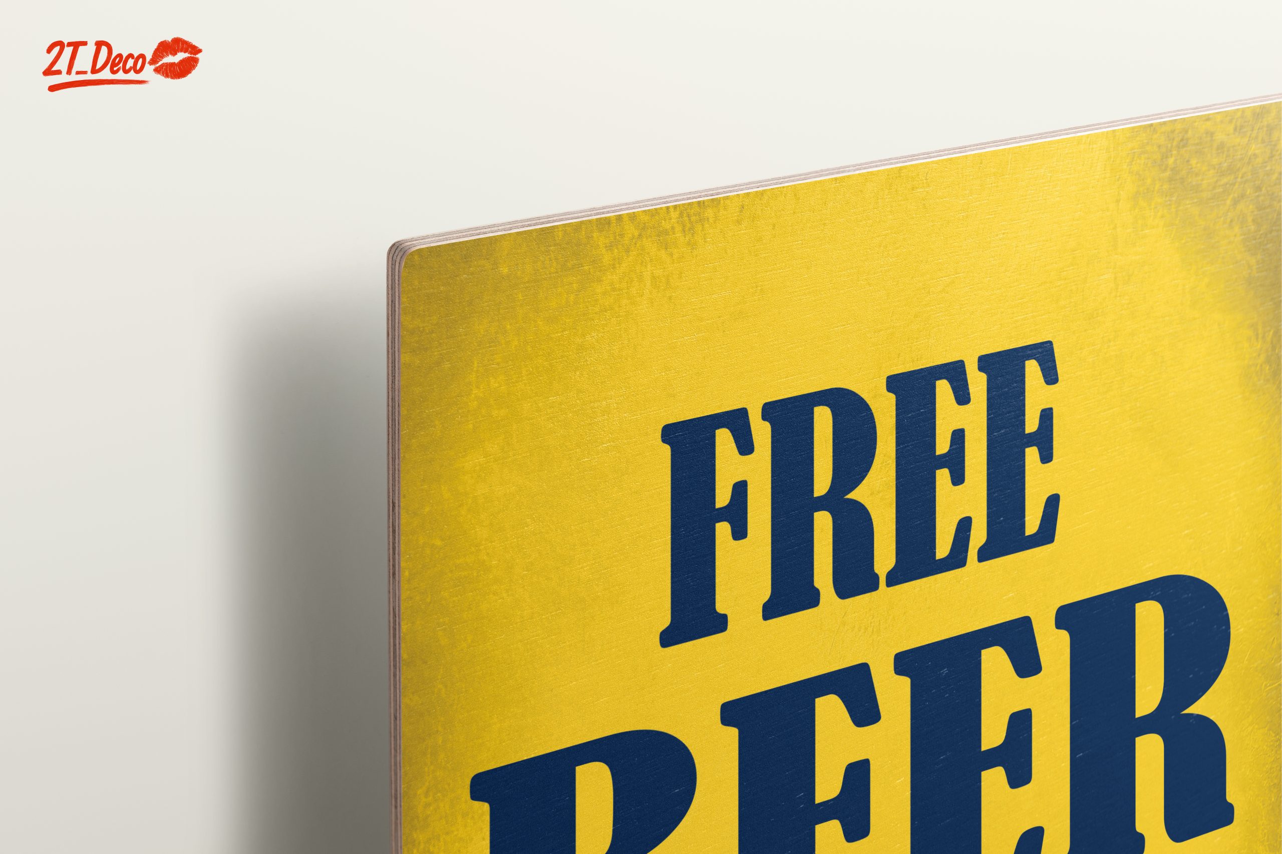 Free Beer Sign for Bar or Kitchen Decor - Image 15