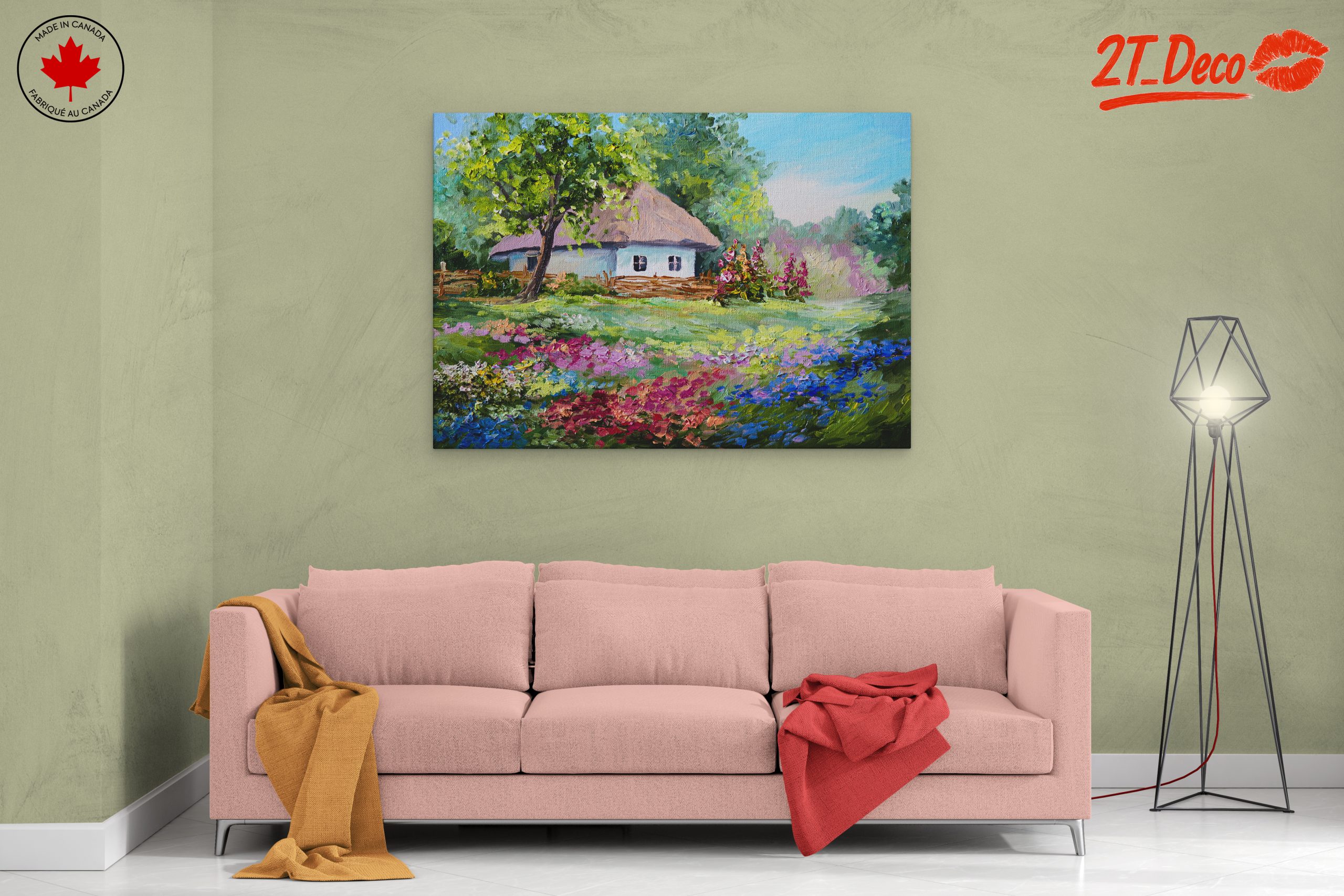 Charming Nature Landscape with Vibrant Flowers - Image 2
