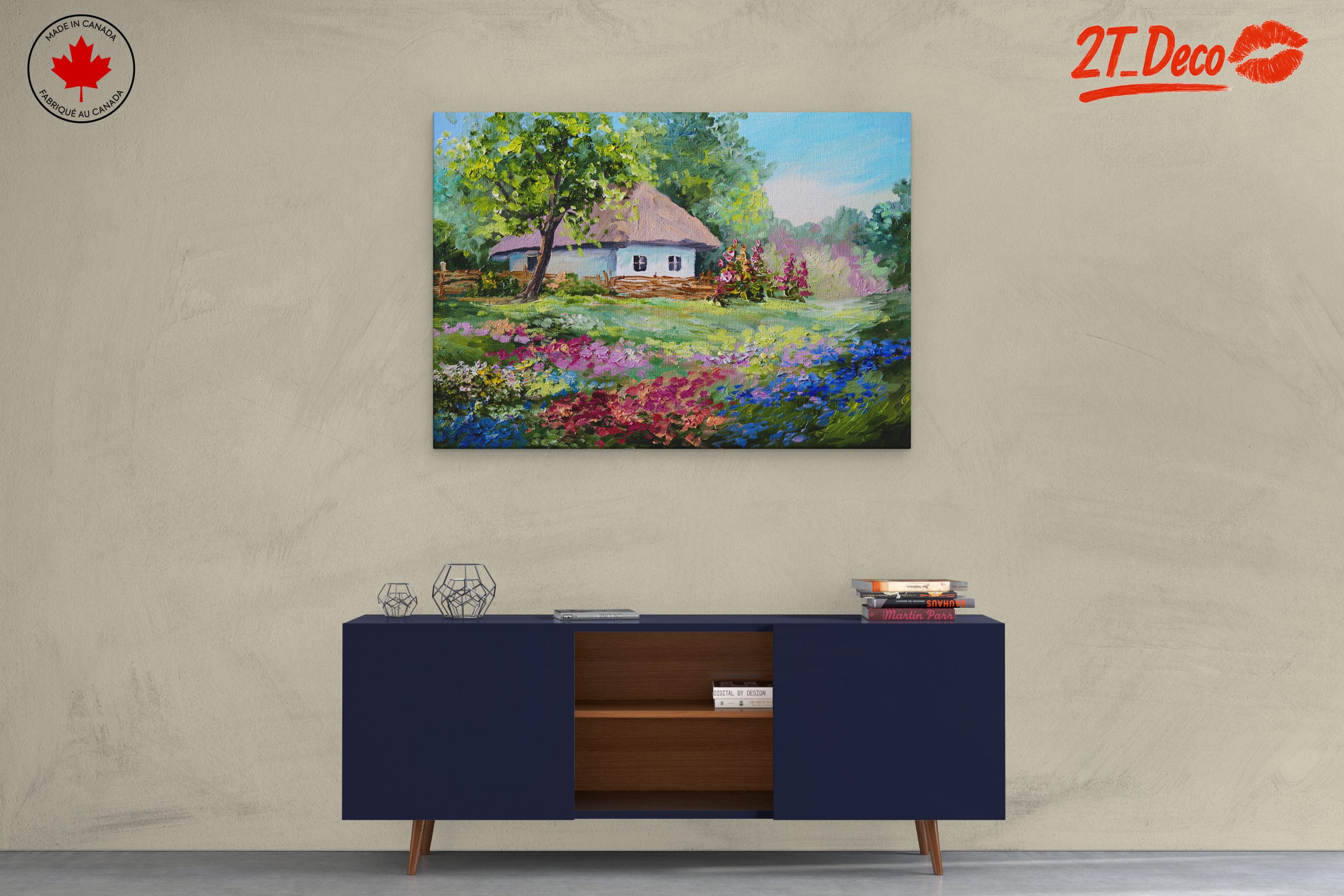 Charming Nature Landscape with Vibrant Flowers - Image 3