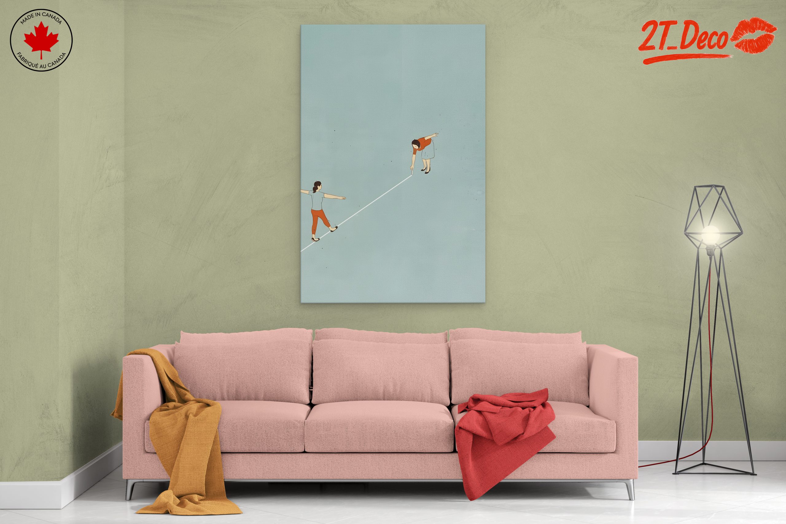 Two Women Balancing in Contemporary Style - Image 2