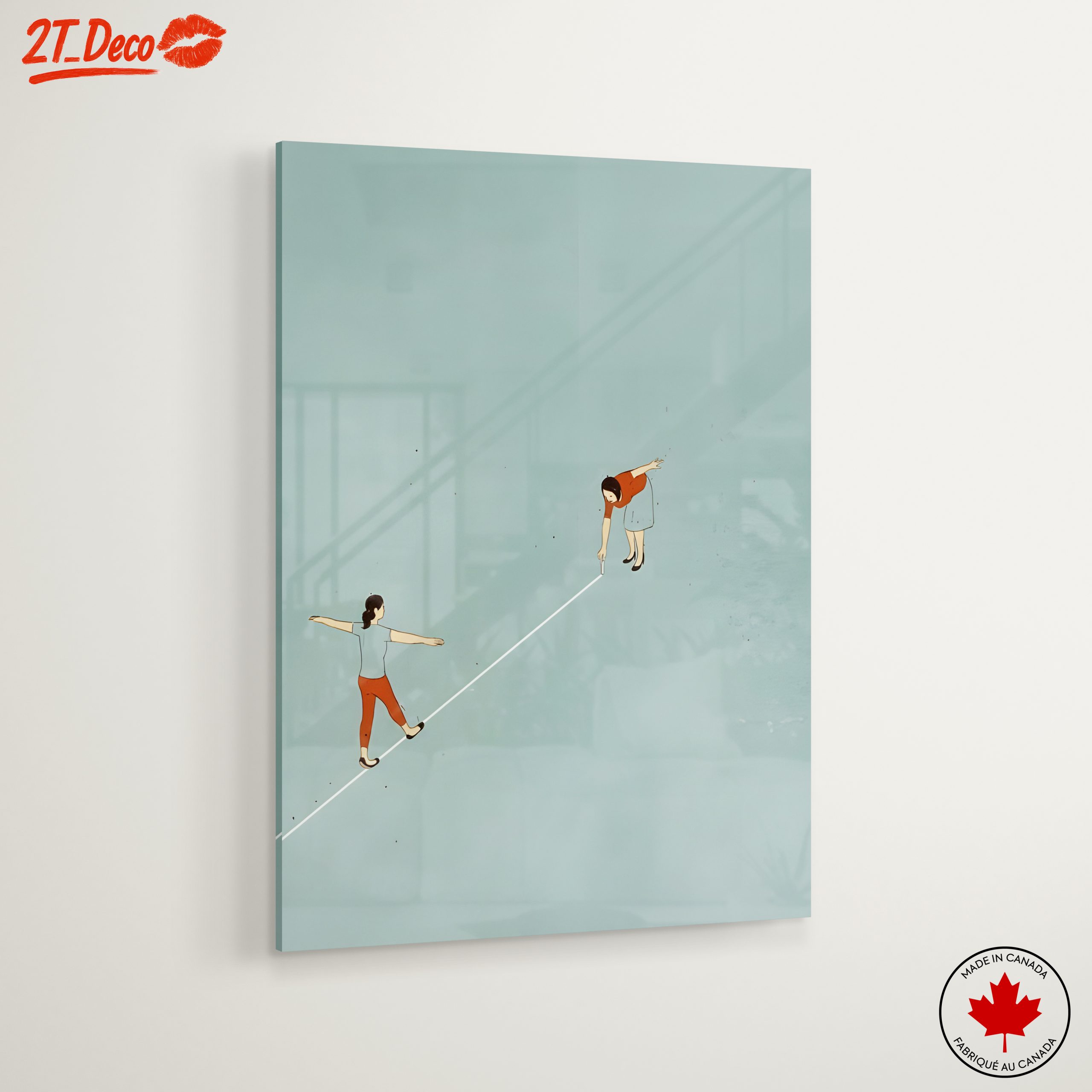 Two Women Balancing in Contemporary Style - Image 6